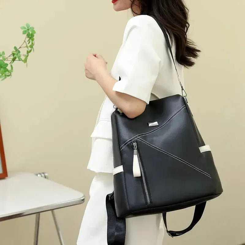 Stylish Women's Designer Backpack - Spacious Large Capacity for Travel, Work & College | Durable Fashionable Laptop Bag for Everyday Use
