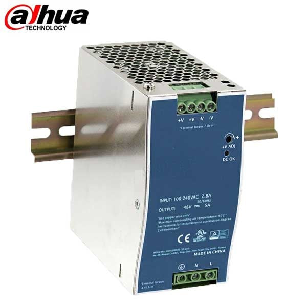 Dahua EDP 240 48V/5A Power Supply for Intercom System - Reliable 48V DC Power Adapter for Security & Access Control Systems in Homes & Offices