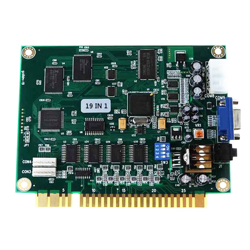 MANDDLAB 19-in-1 Classic Arcade Game Board with VGA Output - Compatible with JAMMA Motherboard | Perfect for Arcade Cabinets, Home Gaming & Retro Game Enthusiasts