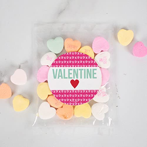 Personalized Valentine's Day Candy Gift Box - 10 Unique Candy Bags with Custom Stickers | Romantic Gifts for Couples, Sweet Treats for Parties & Anniversary Celebrations