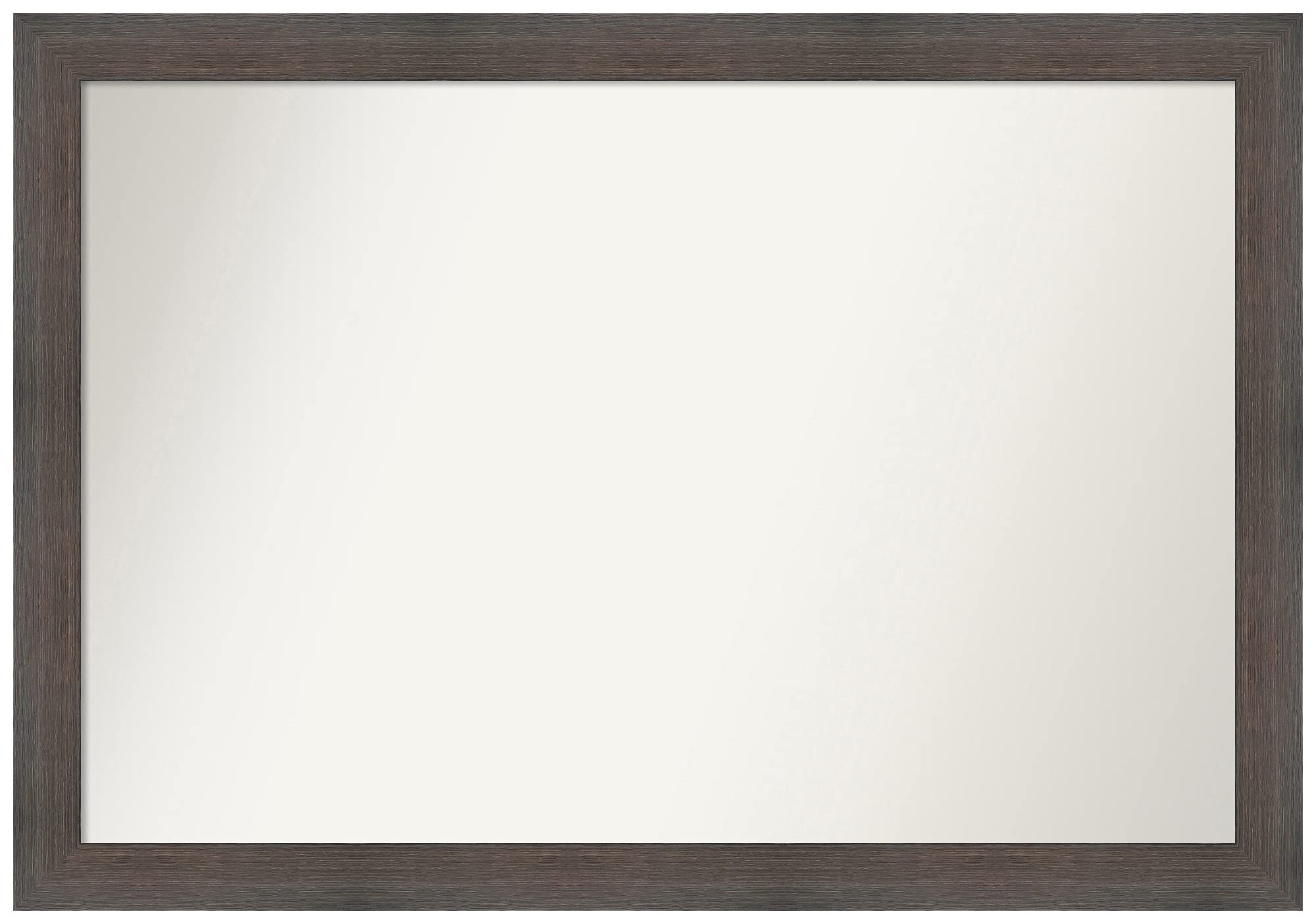 Amanti Art Custom Wall Mirror 23x33 Inches - Solid Hardwood Chocolate Brown Frame - Non-Beveled Edge - Bathroom, Bedroom & Living Room Decor - Various Sizes Available