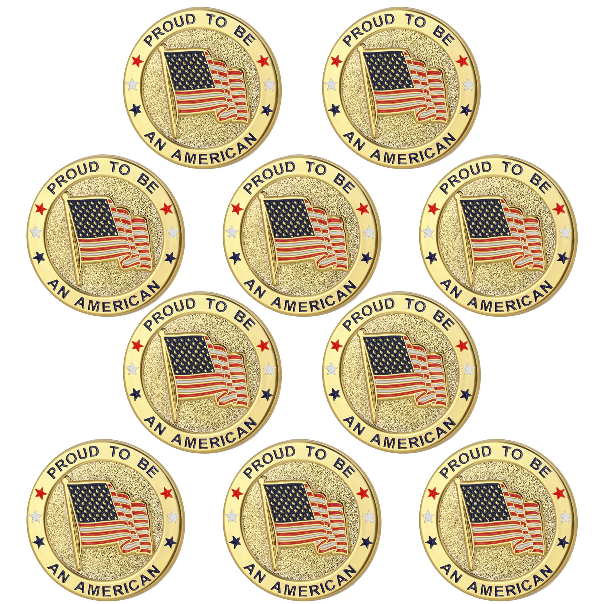 TONOS Exquisite American Flag Lapel Pin - Patriotic Stars and Stripes USA Flag Brooch for Men & Women | Perfect for Veterans Day, 4th of July, Political Events & Office Wear