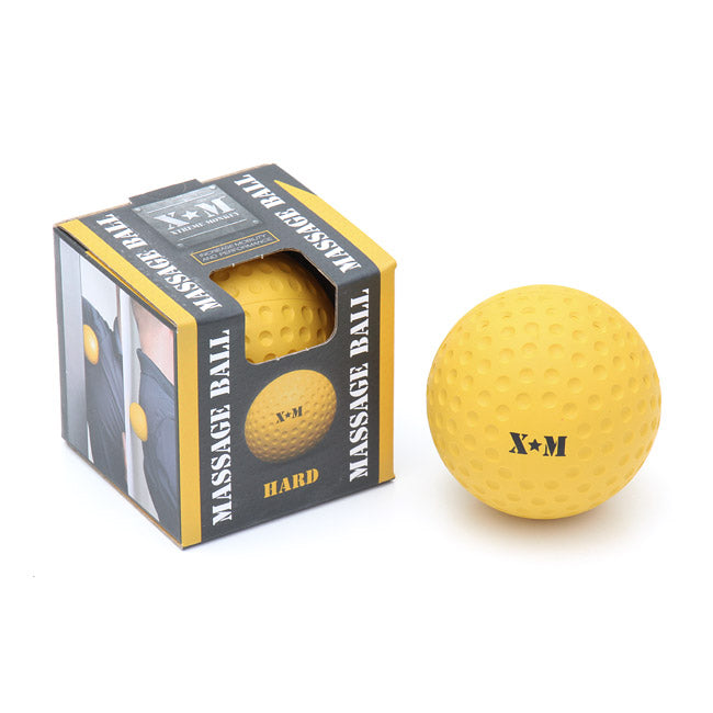 XM FITNESS Massage Ball - Yellow - Relieve Muscle Tension & Improve Mobility - Perfect for Post-Workout Recovery & Physical Therapy