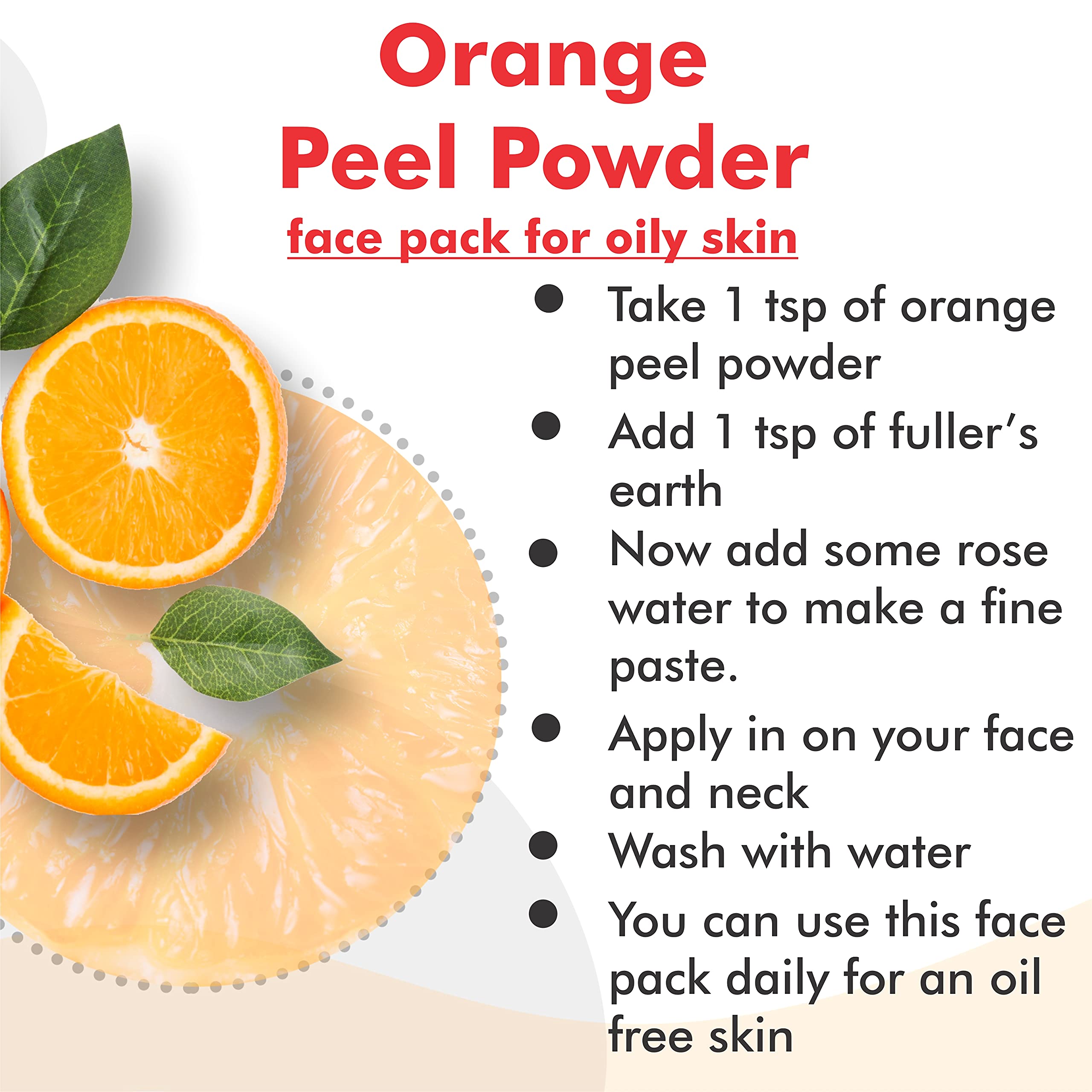 Rose Petal & Orange Peel Powder for Face & Skin Care - 2x100g Pack for Glowing Skin
