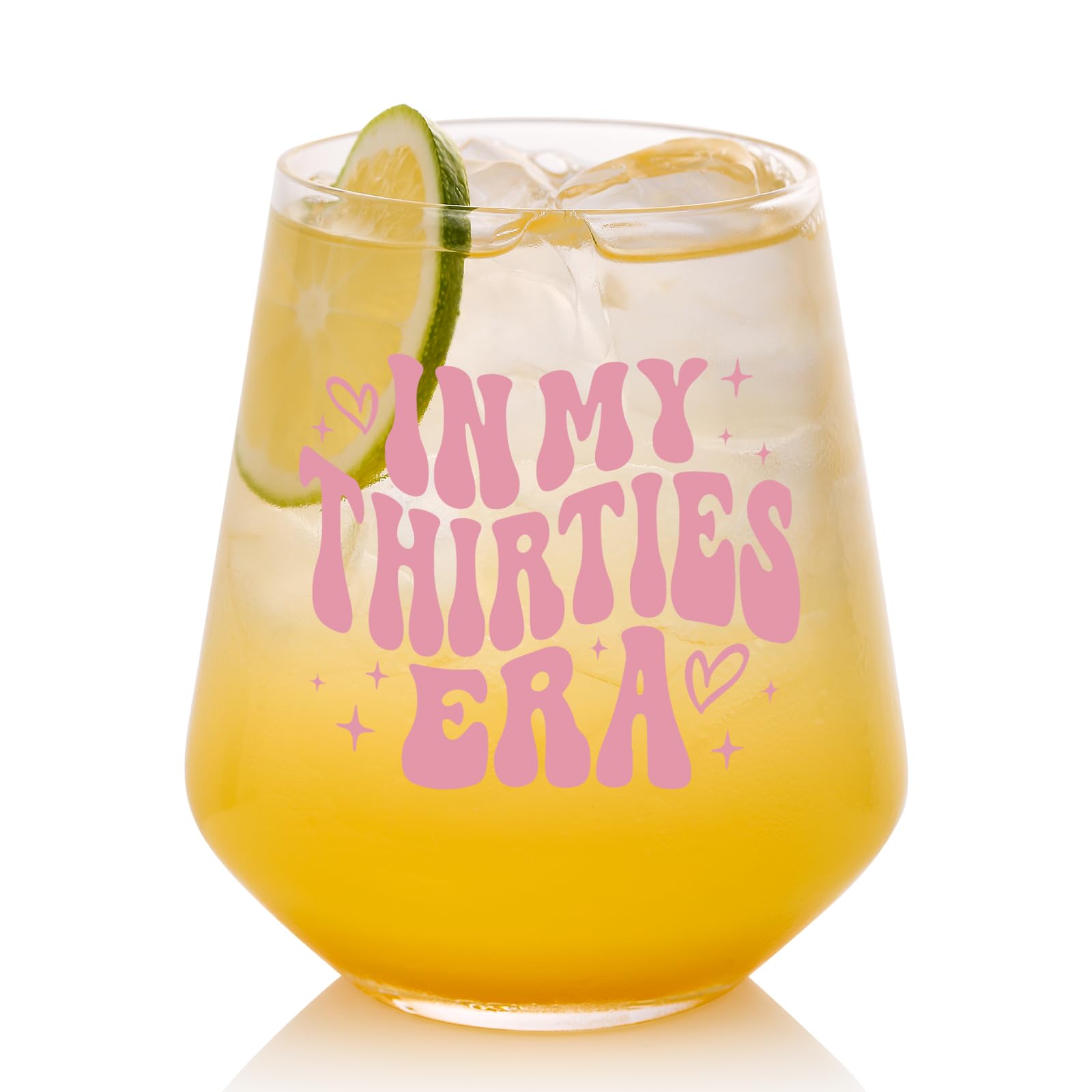 30th Birthday Gifts For Women - In My 30s Era Wine Glass (18oz) | Perfect 30 Year Old Present for Sister, Daughter, Mom & Best Friend | Elegant Birthday Party Decorations | Great for Celebrations, Toasts & Home Decor