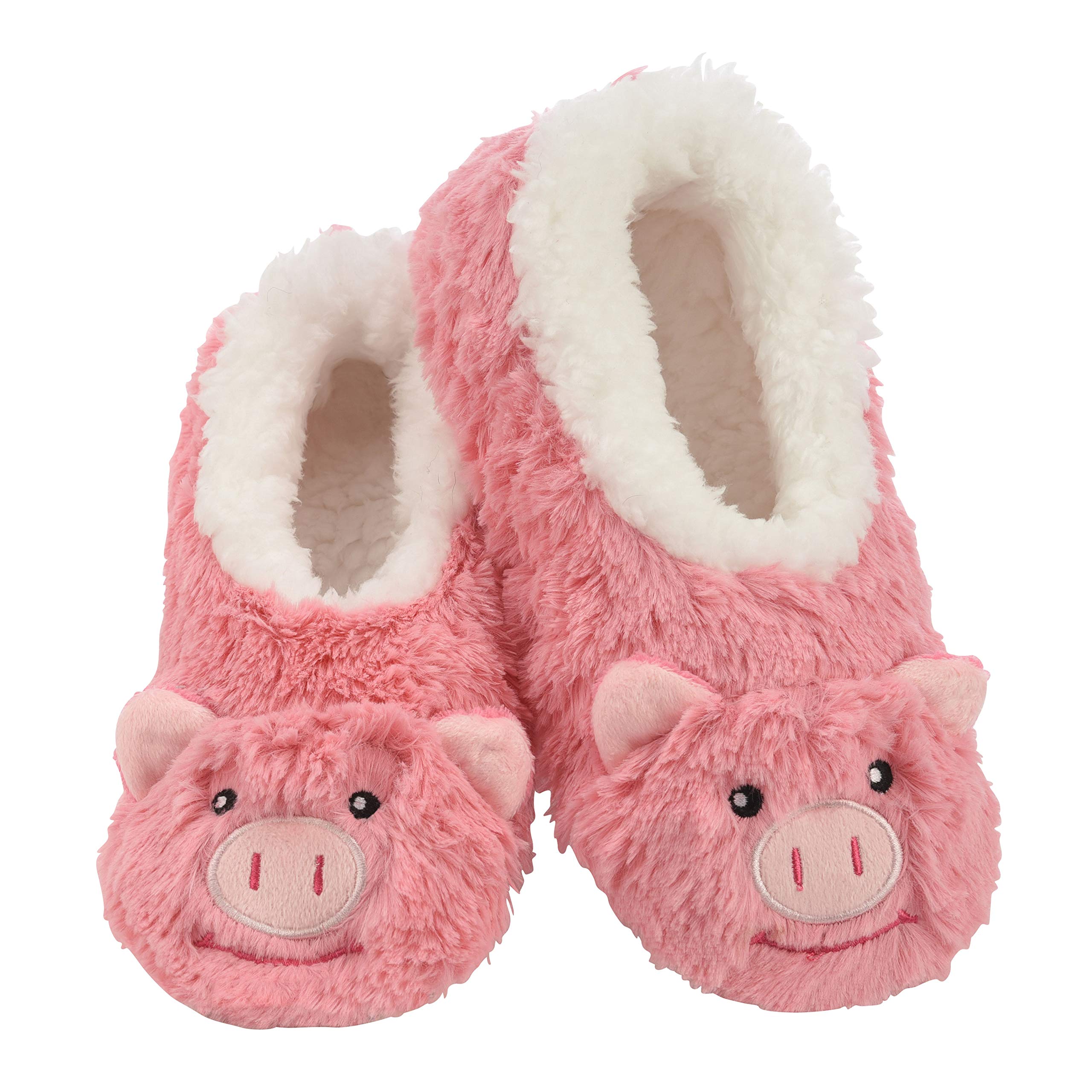 Cozy Animal Furry Slipper Socks for Women - Non-Slip Foldable Indoor & Travel Slippers | Perfect for Home, Office, and Airplane Comfort