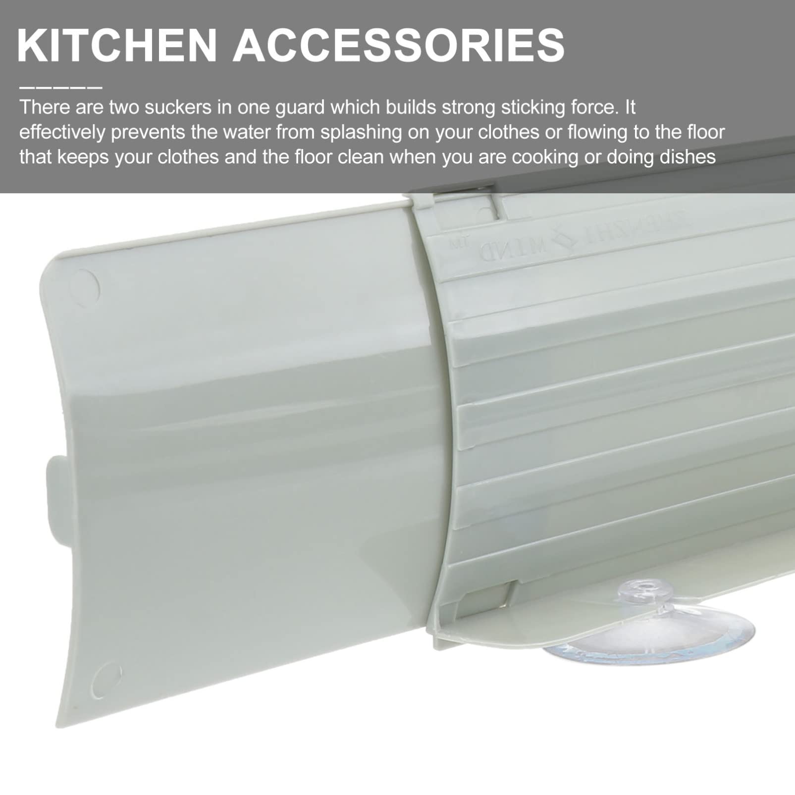DOITOOL Stretchable Kitchen Sink Guard - Anti-Splash Plastic Water Protector for Kitchen, Bathroom & Island Sinks - Essential Kitchen Gadget to Protect Clothes (Random Color) - Perfect for Cooking, Cleaning & Dishwashing