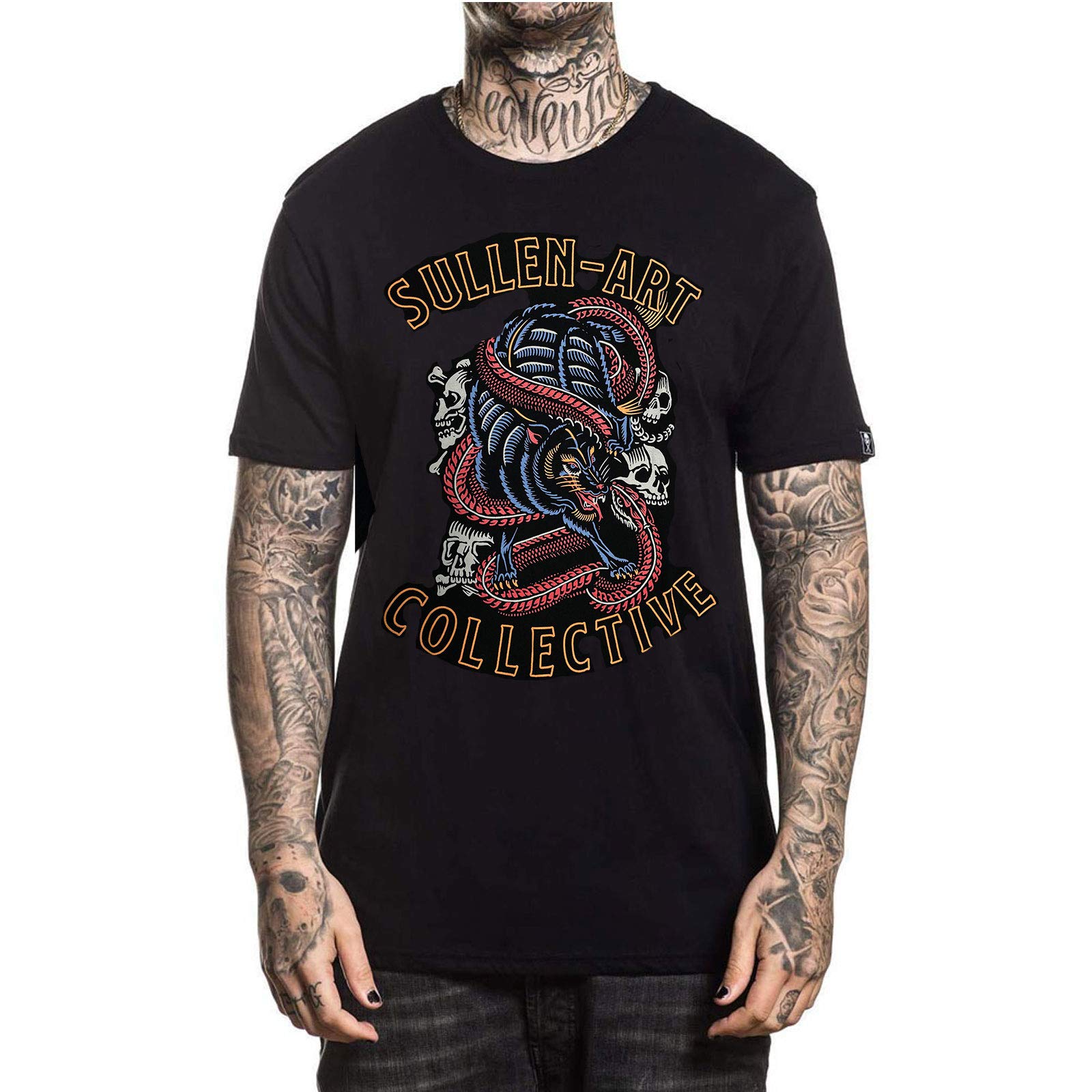 Sullen Men's Wolfs Den Premium Short Sleeve T-Shirt - Soft Cotton Graphic Tee for Casual Wear, Street Style & Everyday Comfort