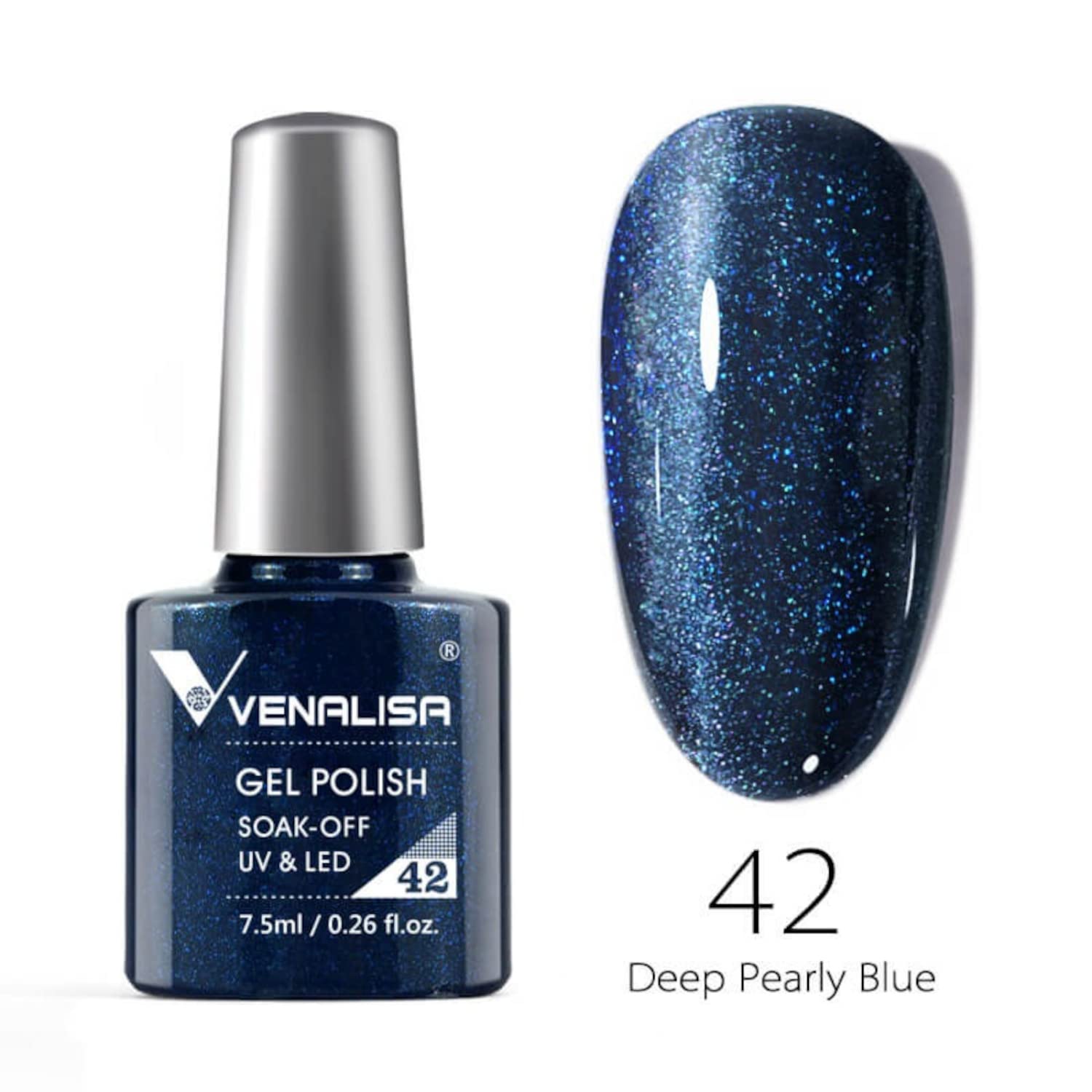 VENALISA #42 Gel Nail Polish 7.5ml - Soak Off UV LED Nail Gel for Manicure & Nail Art - Salon Quality Long Lasting Gel Polish - Requires UV/LED Light to Cure - Perfect for Home Nail Care & Professional Salon Use