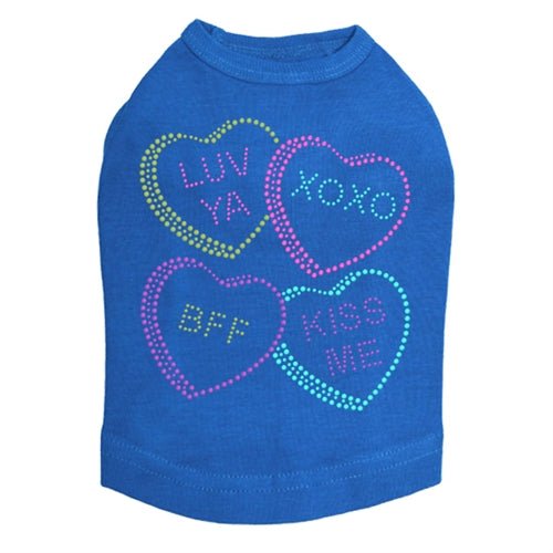 Sweet Candy Conversation Hearts #2 Tank Top - Multiple Colors for Valentine's Day, Party & Casual Wear