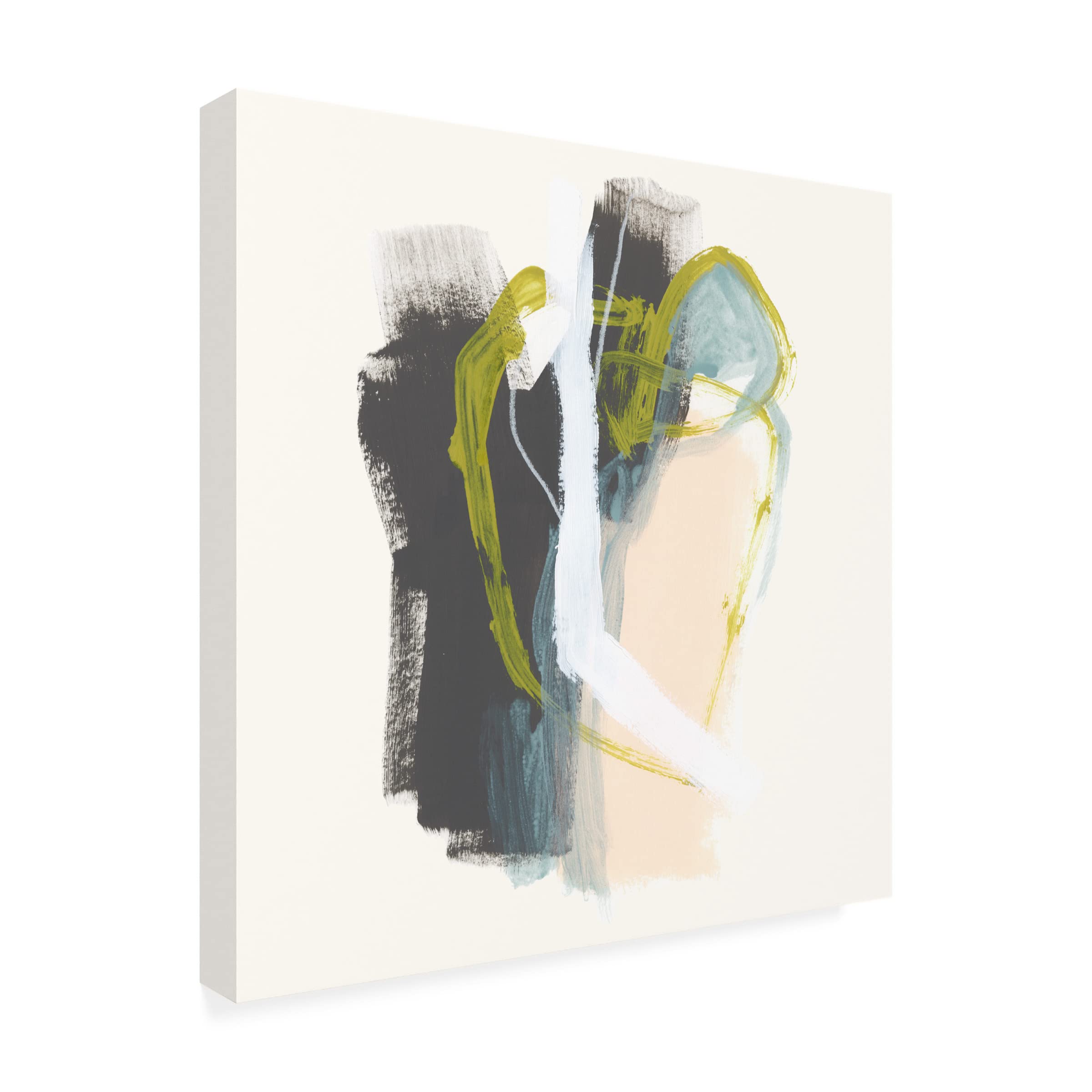 Trademark Fine Art 'Mixed Metaphor VII' Canvas Wall Art by June Erica Vess - Modern Abstract Painting for Living Room, Bedroom & Office Decor