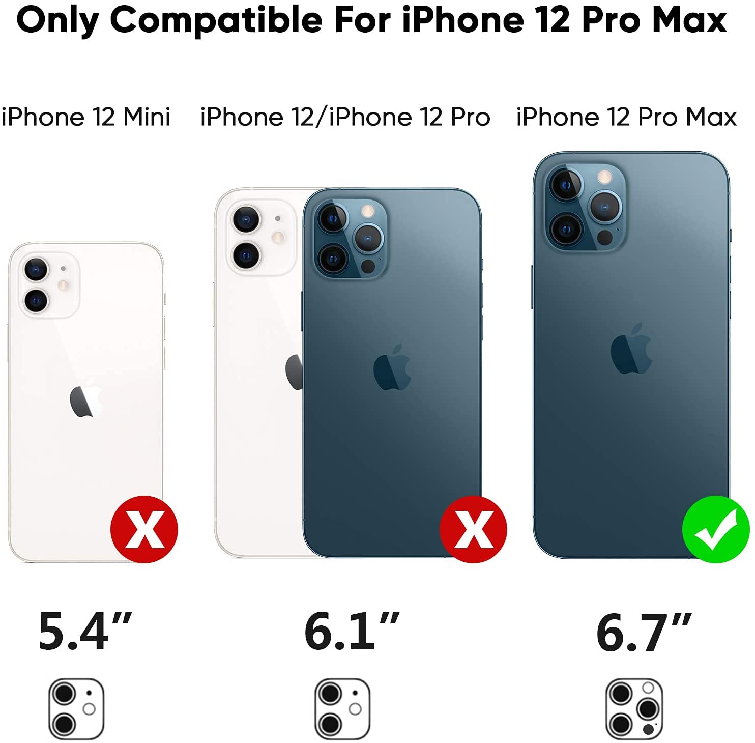 MAXCURY Heavy Duty Shockproof iPhone 12 Pro Max Case - 6.7 Inch 3-Layer Full Body Protection Cover with Silicone Rubber Bumper for Men & Women (Black/Orange) - Perfect for Outdoor, Work & Extreme Sports Protection