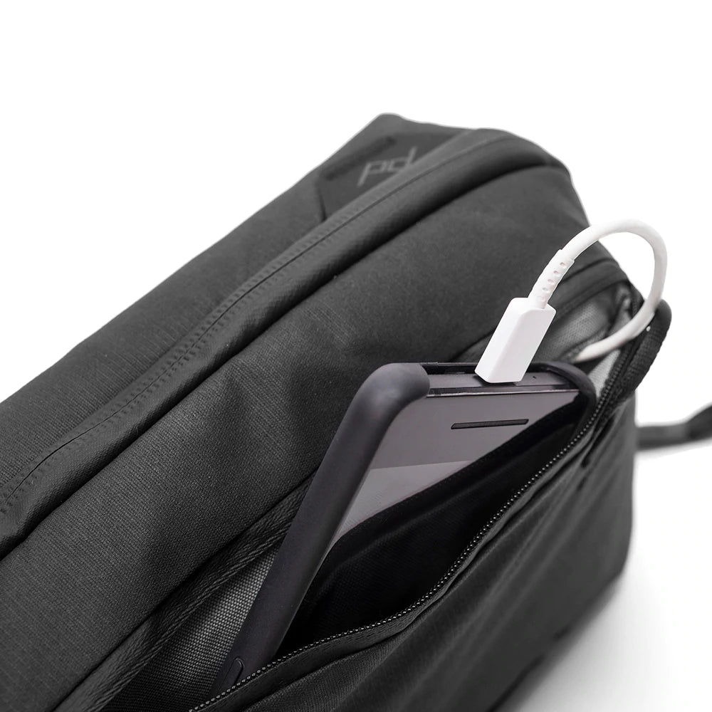 Peak Design Tech Pouch V2 - Premium Travel Organizer for Electronics (Black) | Perfect for Business Trips, Commuting & Digital Nomads