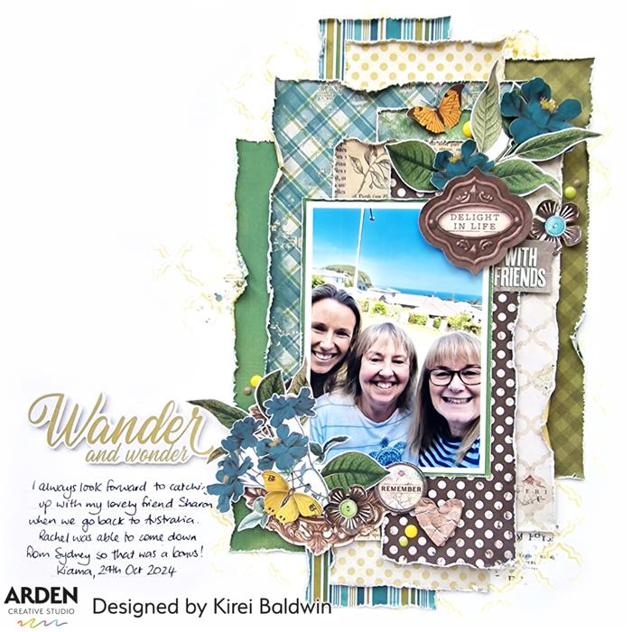 Arden Creative Studio Hidden Creek 12x12 Inch Scrapbook Paper Pad - Premium Acid-Free Cardstock for DIY Crafts, Scrapbooking, and Card Making