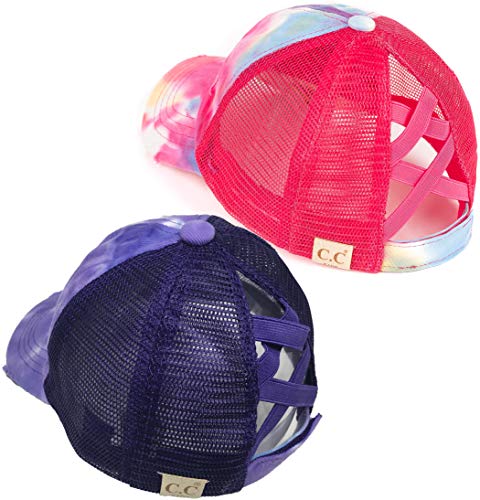 2 Pack: Tie Dye Hot Pink & Tie Dye Purple