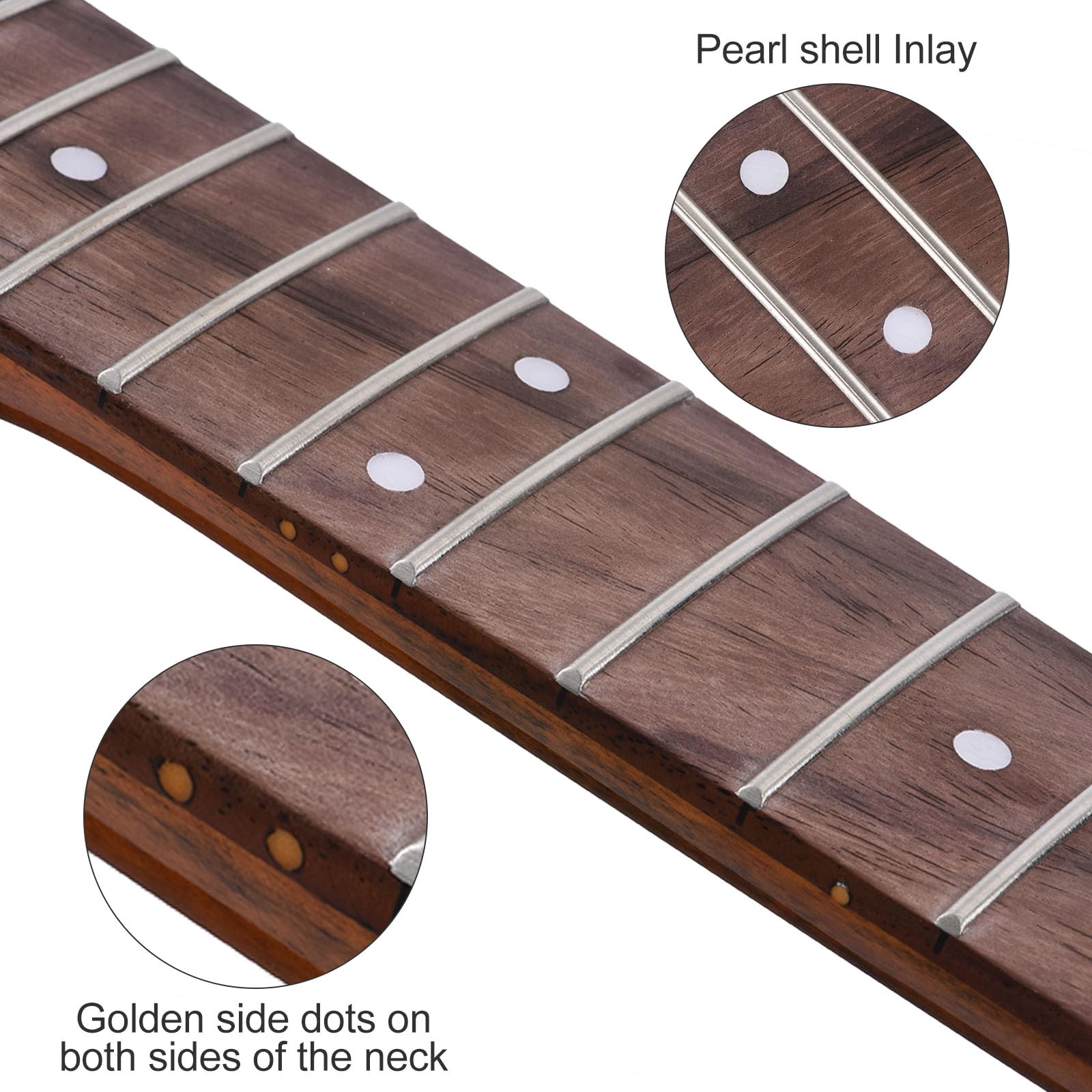 Premium 22-Fret Electric Guitar Neck Replacement - 9.5