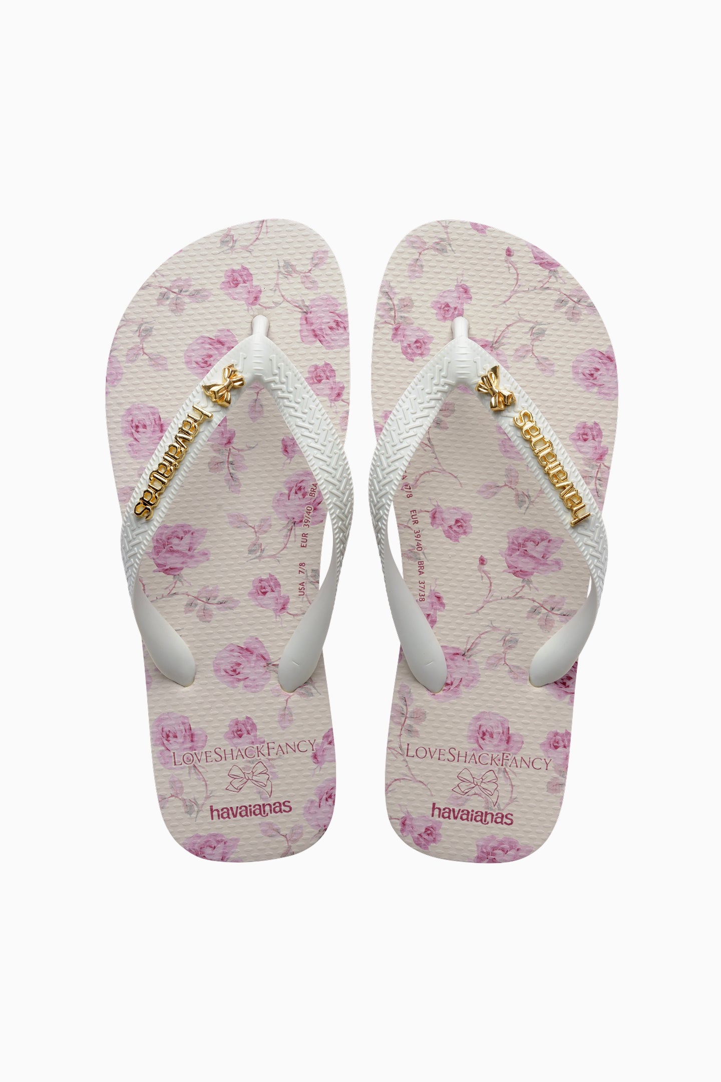 LoveShackFancy x Havaianas Women's Sterling Dusk Top Flip Flops - Comfortable Summer Sandals for Beach, Pool & Vacation - Stylish Thong Sandals for Women