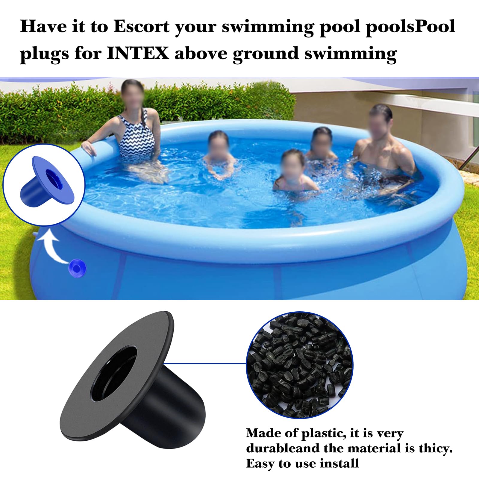 2 PCS 1.25 Inch Pool Pump Strainer Wall Plugs Replacement Parts - Blue Swimming Pool Fitting Filter Pump Strainer Hole Plug Stopper for Summer Escape Pools | Perfect for Pool Maintenance, Repair & Water Conservation
