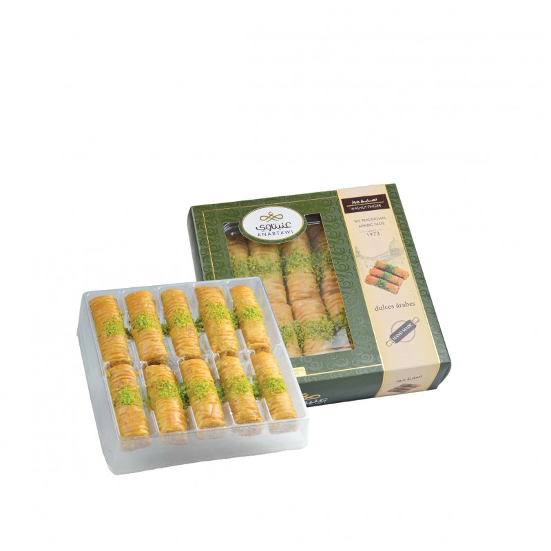 Premium Anabtawi Classic Cashew Baklava Fingers - Authentic Middle Eastern Dessert for Parties, Gifts & Holiday Celebrations