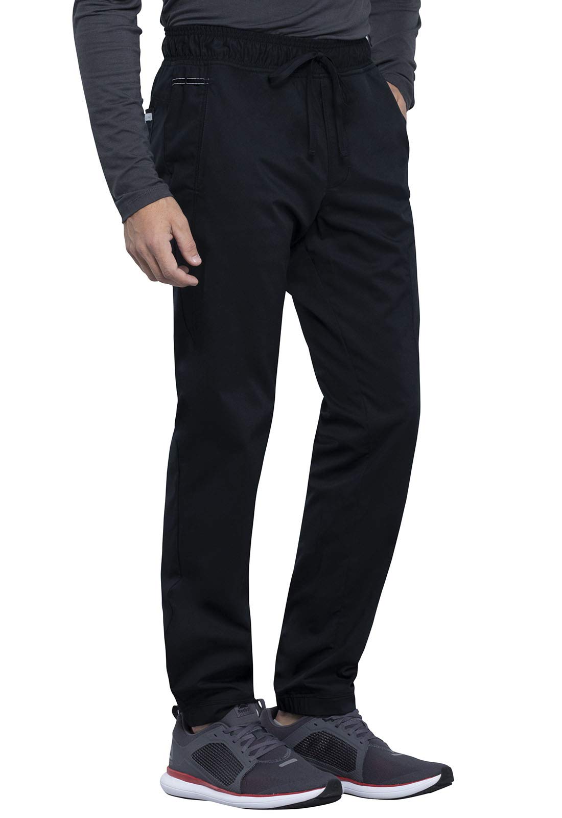 Cherokee Men's Scrubs Pants - Natural Rise Jogger with Zip Cargo Pockets WW012 | Comfortable Medical Workwear for Doctors & Nurses