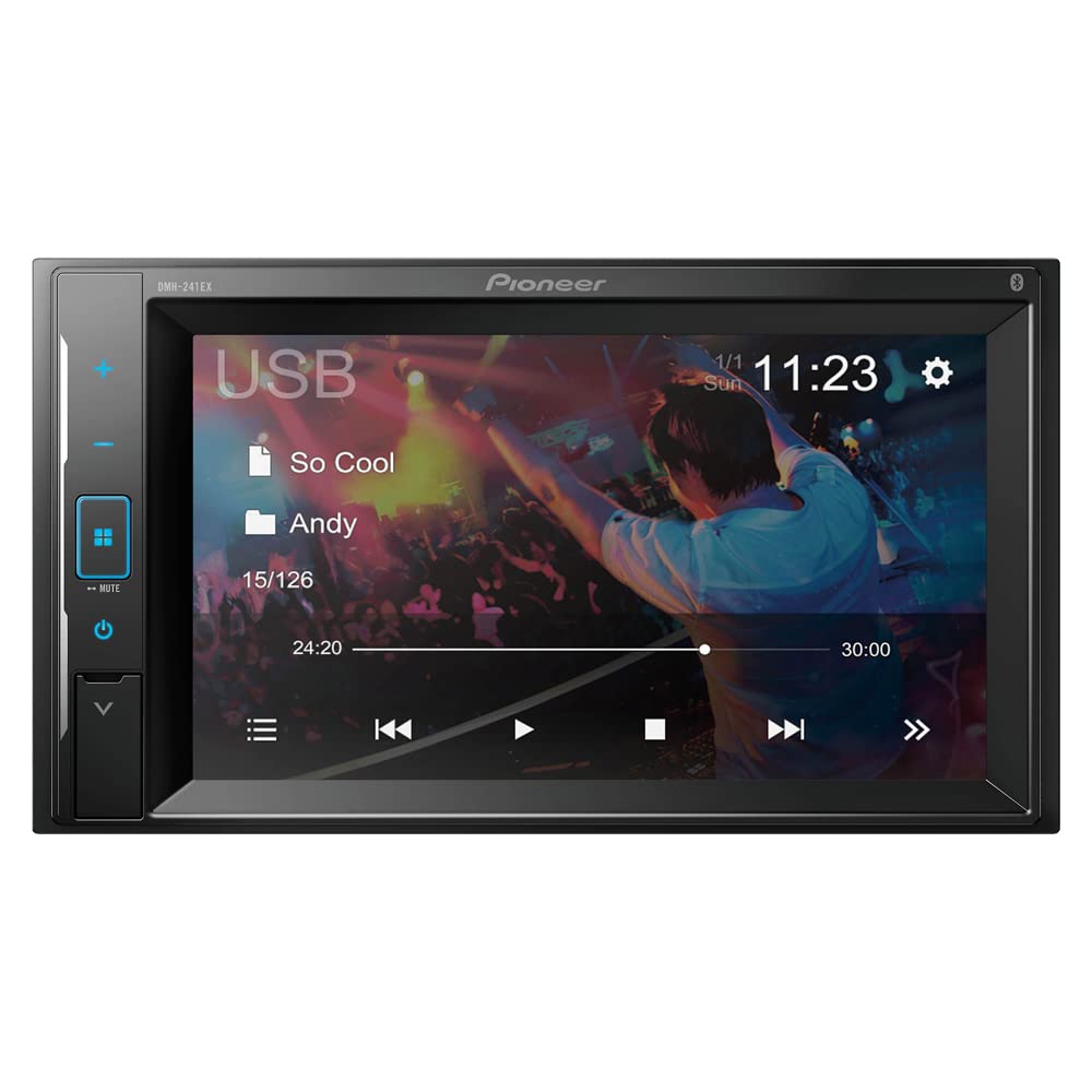 Pioneer 6.2 Inch Car Touchscreen Digital Media Receiver with Resistive Glass - Bluetooth, Apple CarPlay & Android Auto Compatible for Seamless In-Car Entertainment & Navigation