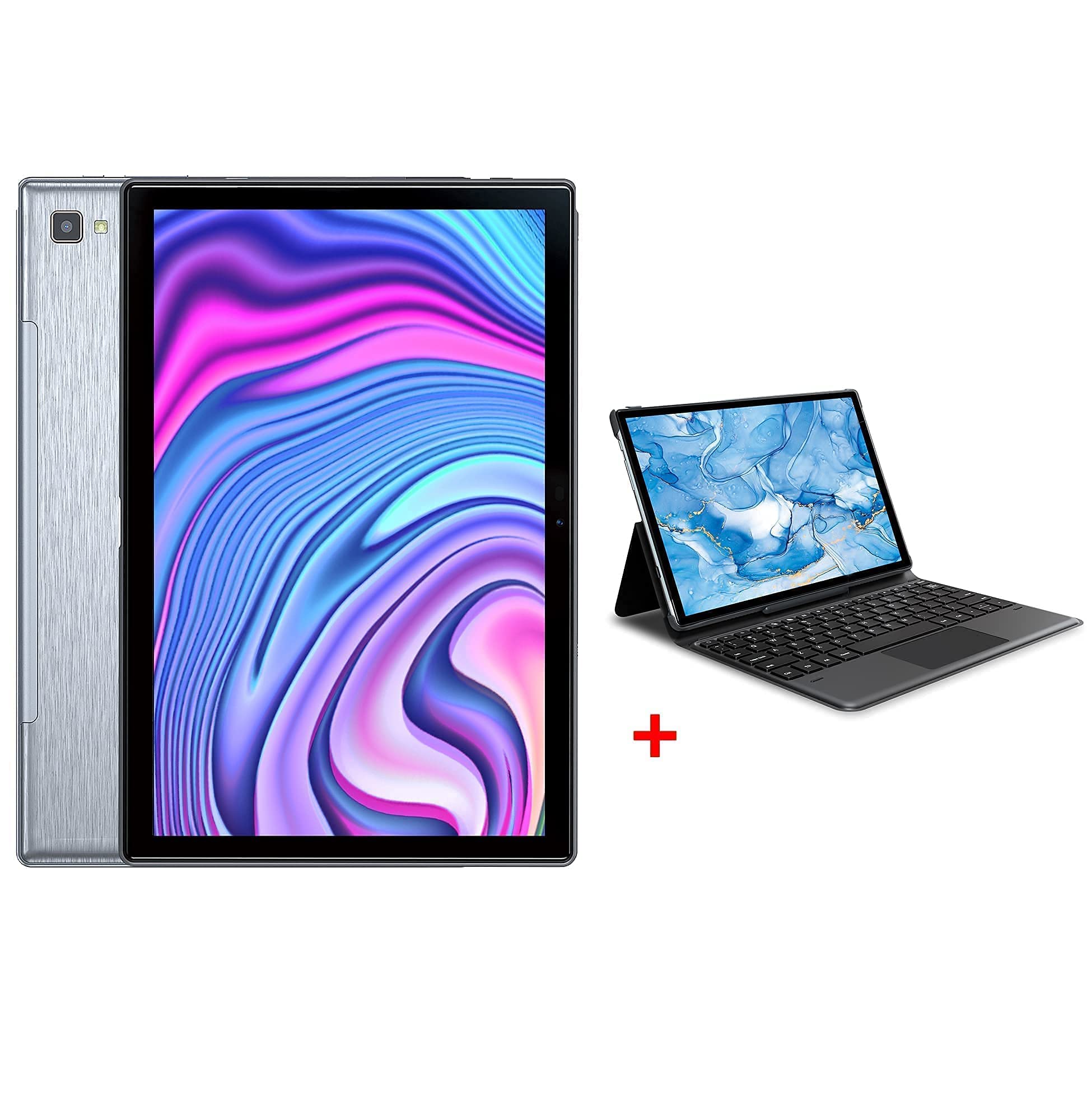 Dragon Touch 10.1 Inch Android Tablet with Octa Core Processor, 32GB Storage, 3GB RAM, Android 10 OS - Includes Keyboard Case for Productivity - Perfect for Work, School & Entertainment (Notepad 102)