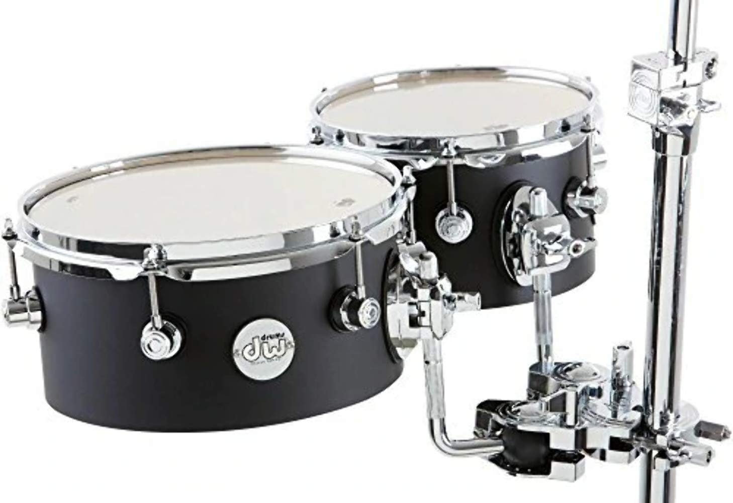 WD-40 Drum Set Rack Tom - Black (DDCT02BLCR) | Professional Drum Hardware for Live Performances & Studio Recording