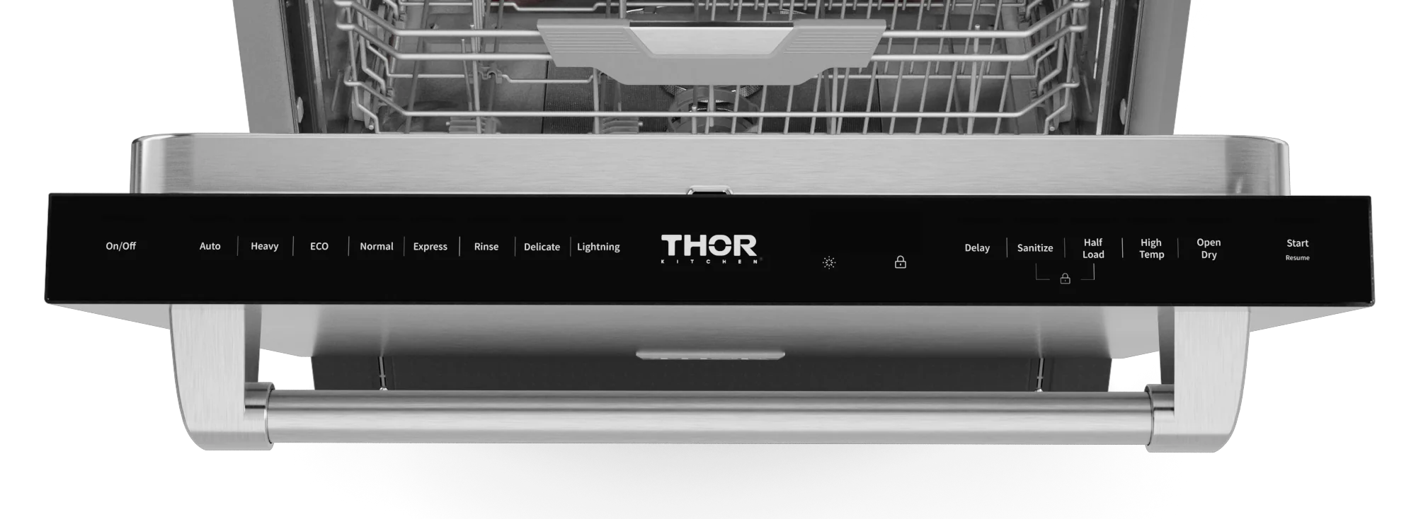 Gordon Ramsay by THOR Kitchen 24 Inch Built-In Dishwasher - Stainless Steel, Energy Star Certified, Ultra Quiet Operation (Model DW24X8BA99) - Perfect for Modern Kitchens, Small Spaces & Open Concept Homes