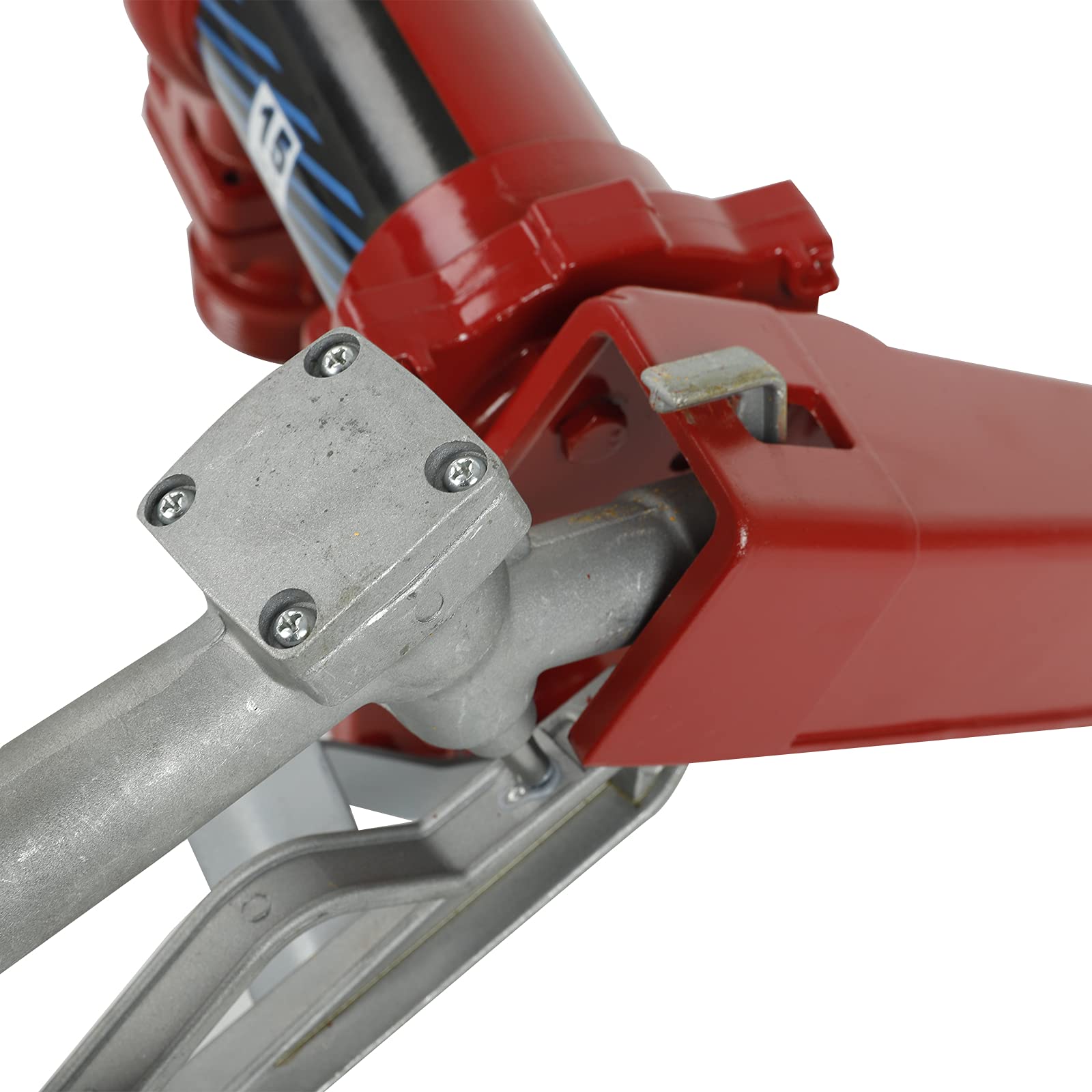 SUPERFASTRACING 12V DC 15GPM Fuel Transfer Pump with Nozzle Kit - Gas, Diesel, Kerosene Transfer Pump for Trucks, Boats, ATVs, and Emergency Fuel Supply (Red)