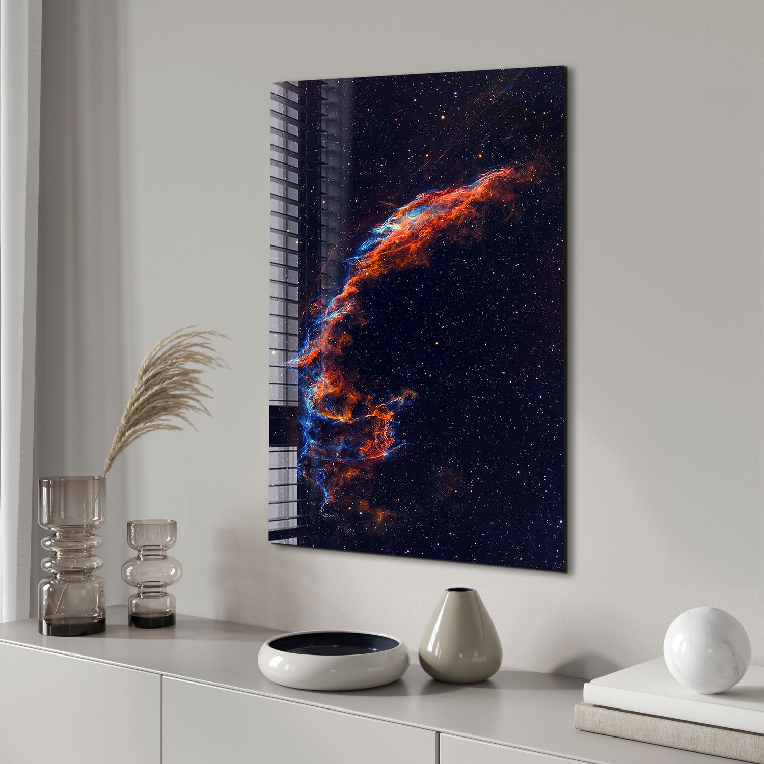 Cygnus Loop Galaxy - Stunning Deep Space Nebula Wall Art for Home & Office Decor | Perfect for Astronomy Lovers & Science Enthusiasts