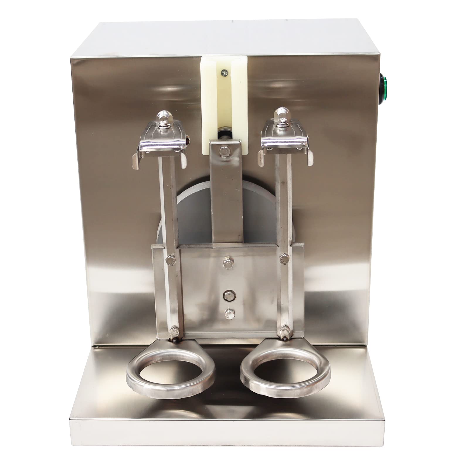 Electric Milk Shaker Machine - Double Cup Stainless Steel Cocktail & Bubble Tea Shaker with 750ml Steel Cups & 700ml Transparent Cups - Perfect for Coffee Shops, Boba Tea Stores & Home Bars