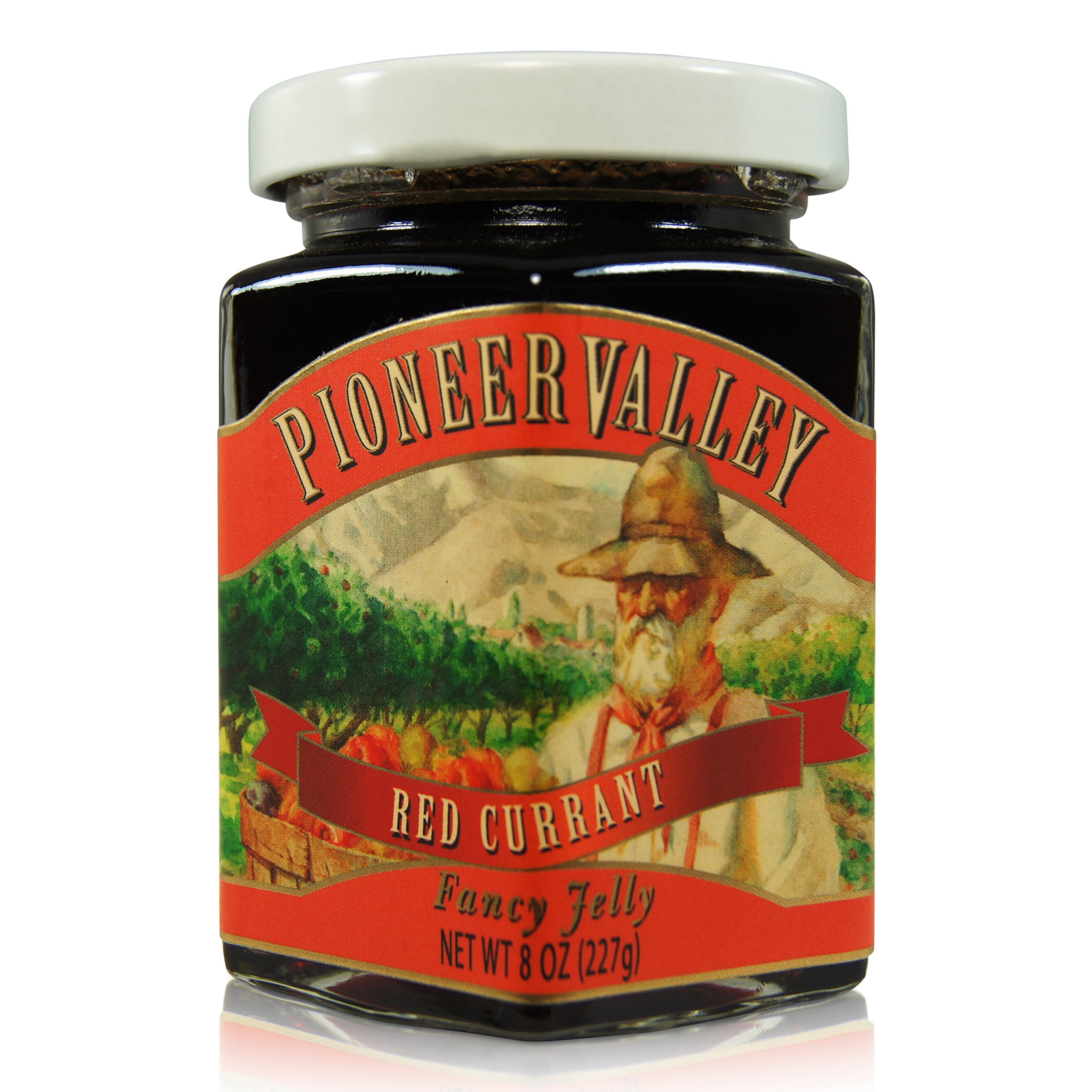 Premium Pioneer Valley Fancy Red Currant Jelly - All Natural, Gluten-Free Fruit Spread - Perfect for Toast, Pastries & Gourmet Cheese Pairings