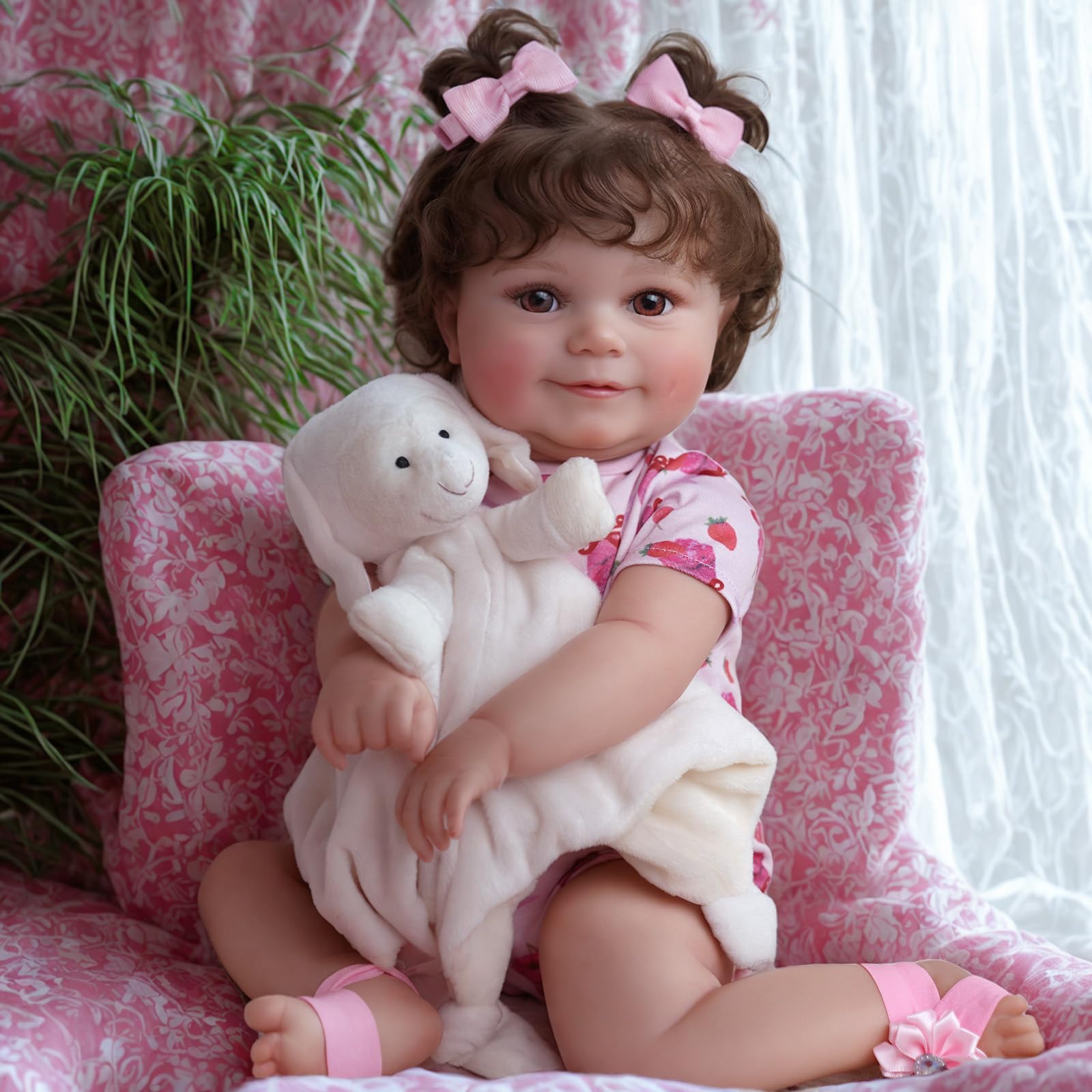 Lifelike Reborn Baby Doll 20 Inch - Realistic Newborn Baby Doll with Adorable Smiling Face & Gift Box - Perfect for Kids Age 3+ | Great Gift for Birthdays, Christmas & Role Play Activities