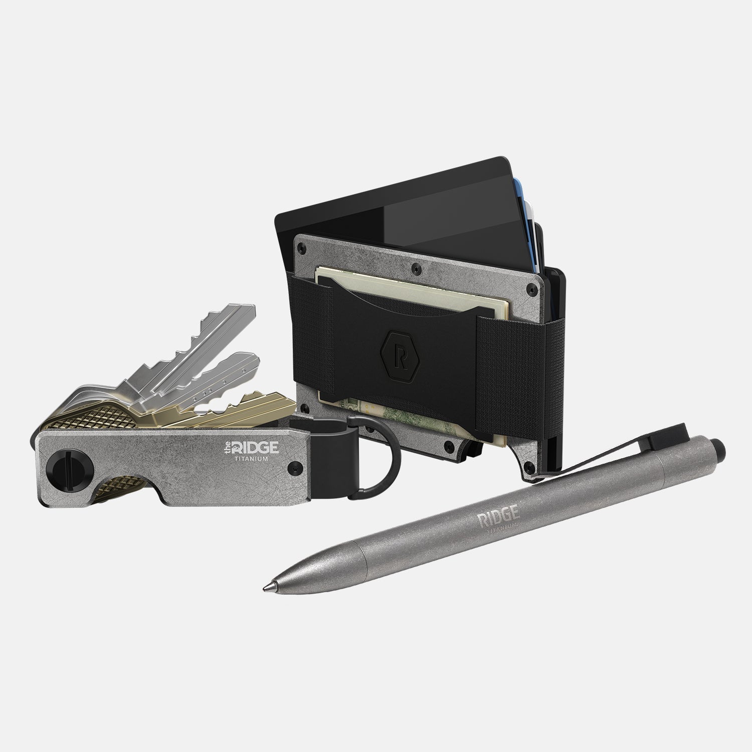 Premium Stonewashed Titanium Click Pen - Smooth Writing Daily Writer Kit for Office, School & Business Professionals - Perfect Gift for Executives & Students