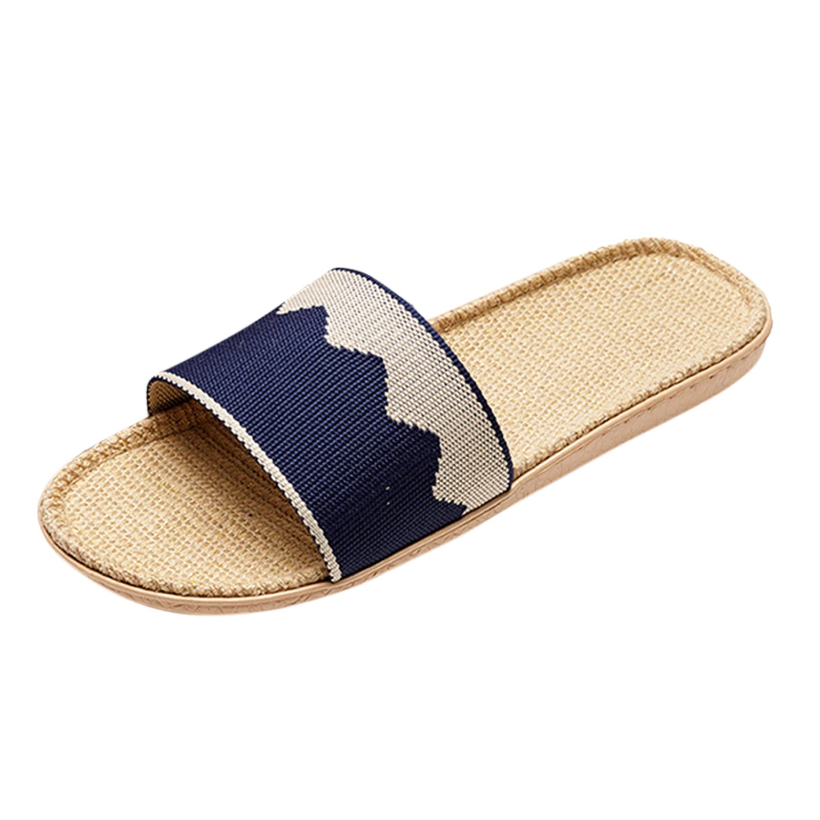 Women's & Men's Fashion Linen Sandals 2098 - Breathable Summer Slippers for Home, Beach & Indoor Use - Comfortable Slides for Casual Wear