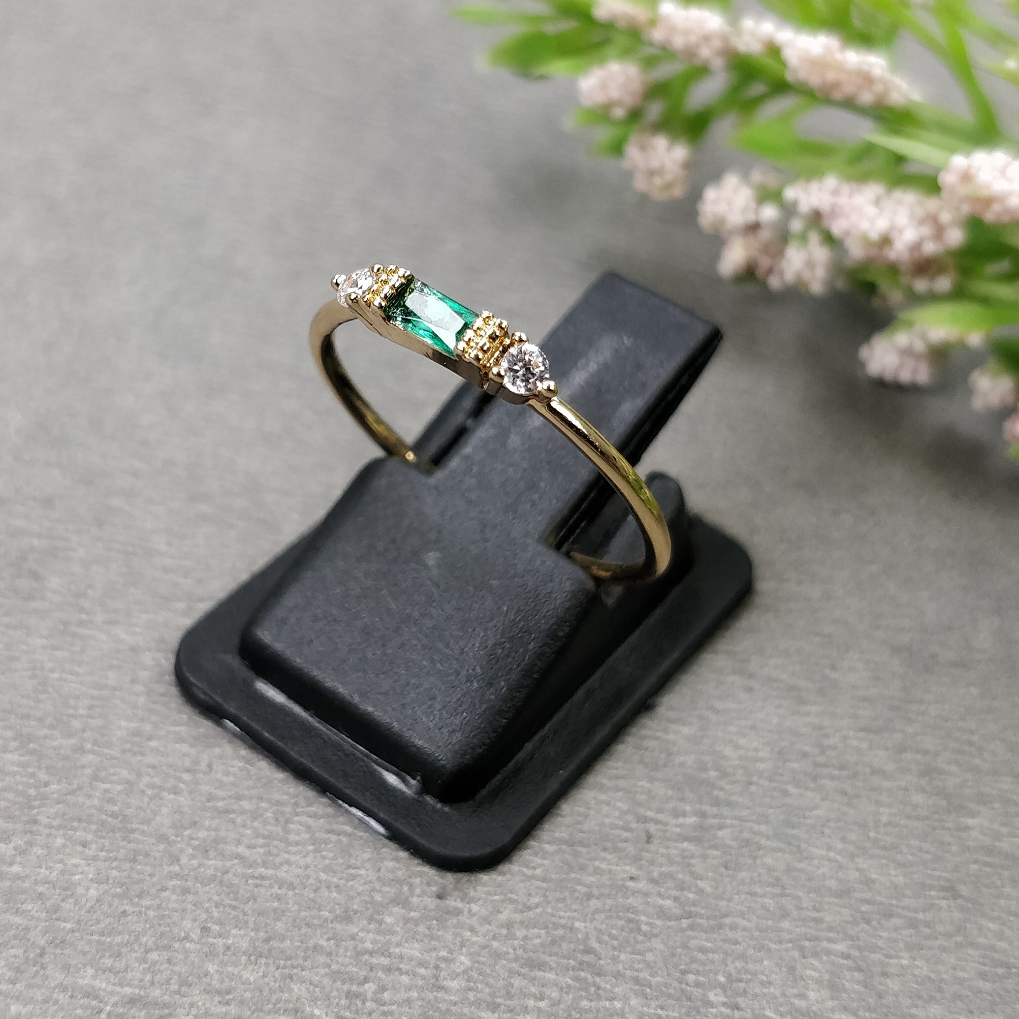 Elegant Korean Rose Gold Zircon Minimalist Ring Set for Women - Perfect for Birthday Gifts, Daily Wear & Special Occasions