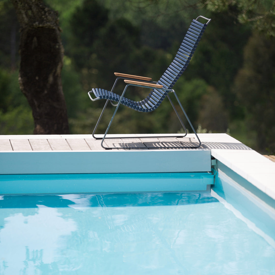 Click Outdoor Lounge Chair - Waterproof & Durable Patio Furniture for Poolside, Garden, and Backyard Relaxation