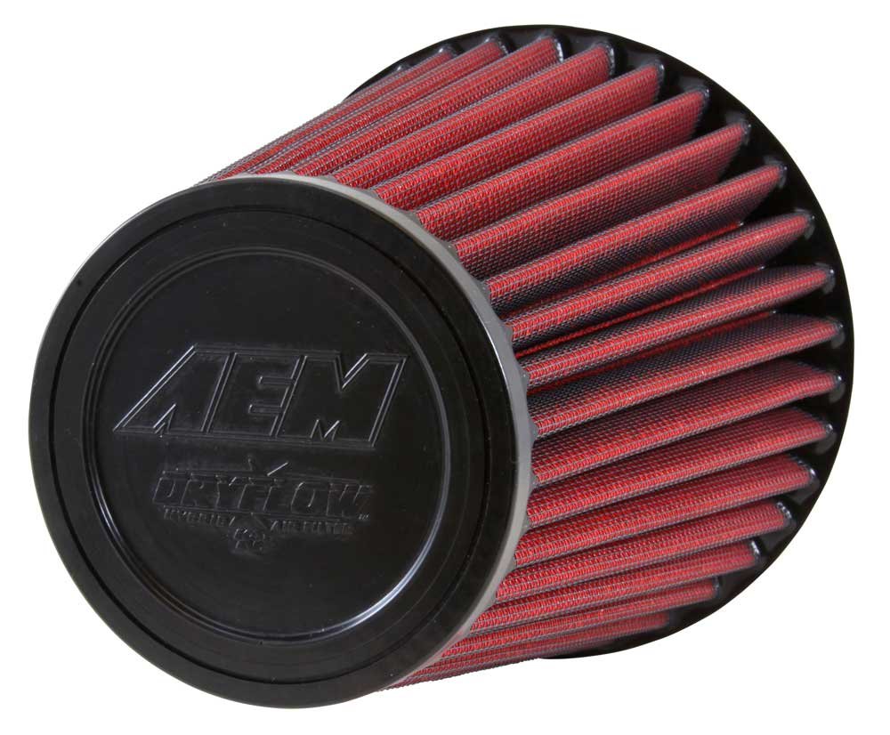 AEM 21-2075DK DryFlow High Performance Air Filter - Universal Fit for Cars, Trucks & SUVs - Washable & Reusable - Perfect for Off-Roading, Racing & Daily Driving