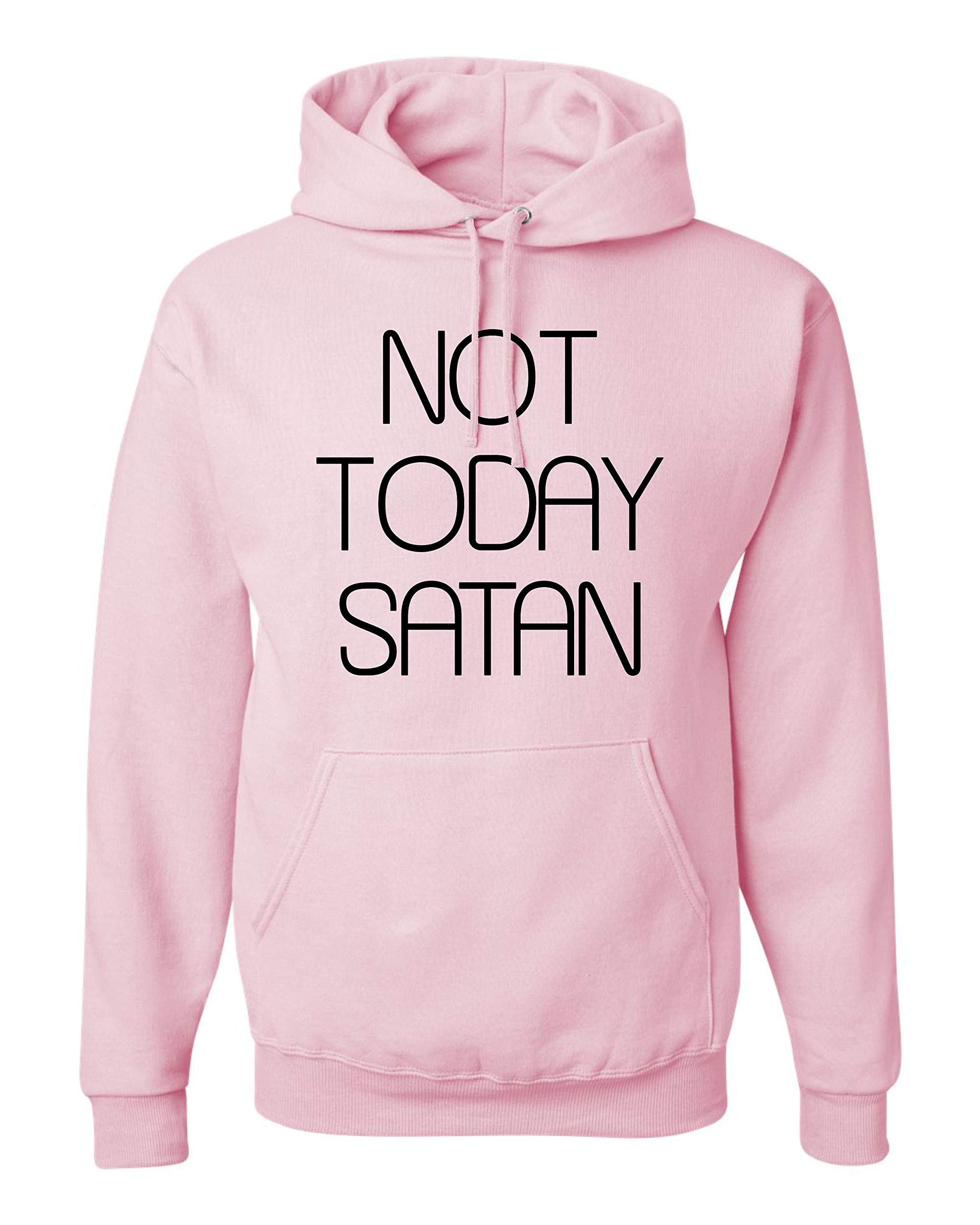 Not Today Satan Hoodie - Unisex Sweatshirt for Men & Women | Funny Slogan Pullover for Casual Wear, Gym, Street Fashion & Halloween Costume