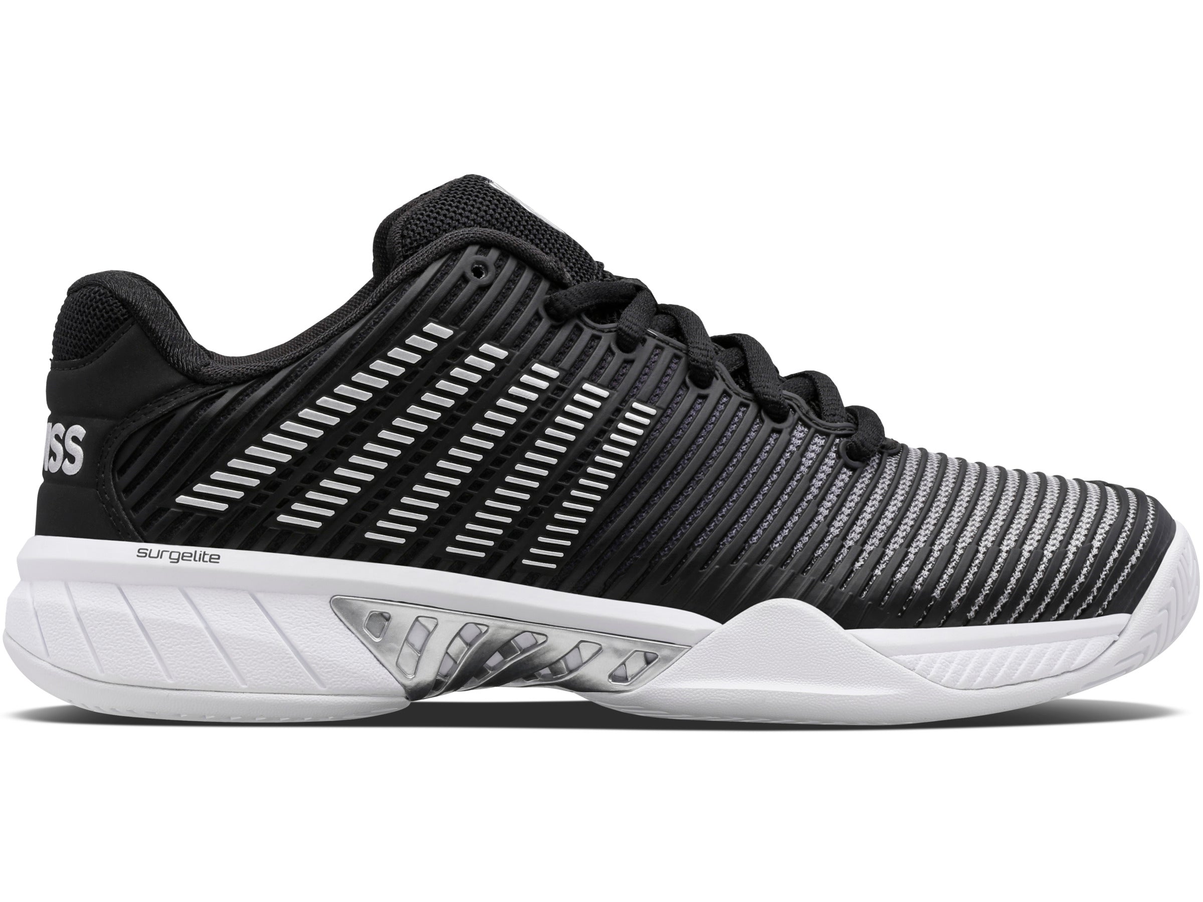 Hypercourt Express 2 Tennis Shoes - Men's Size 96613 085 M in Black/White/Silver | Lightweight Performance Court Sneakers for Tennis, Pickleball & Casual Wear