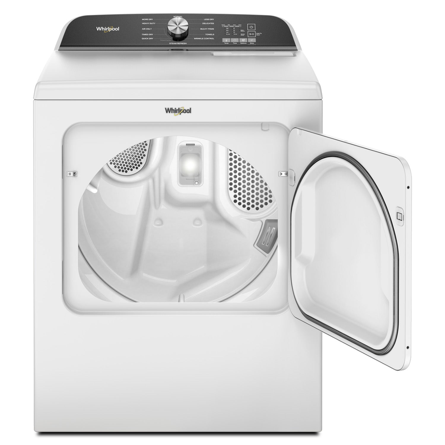Whirlpool WGD6150PW 7.0 Cu Ft White Gas Dryer - Large Capacity Laundry Appliance for Home & Apartment Use