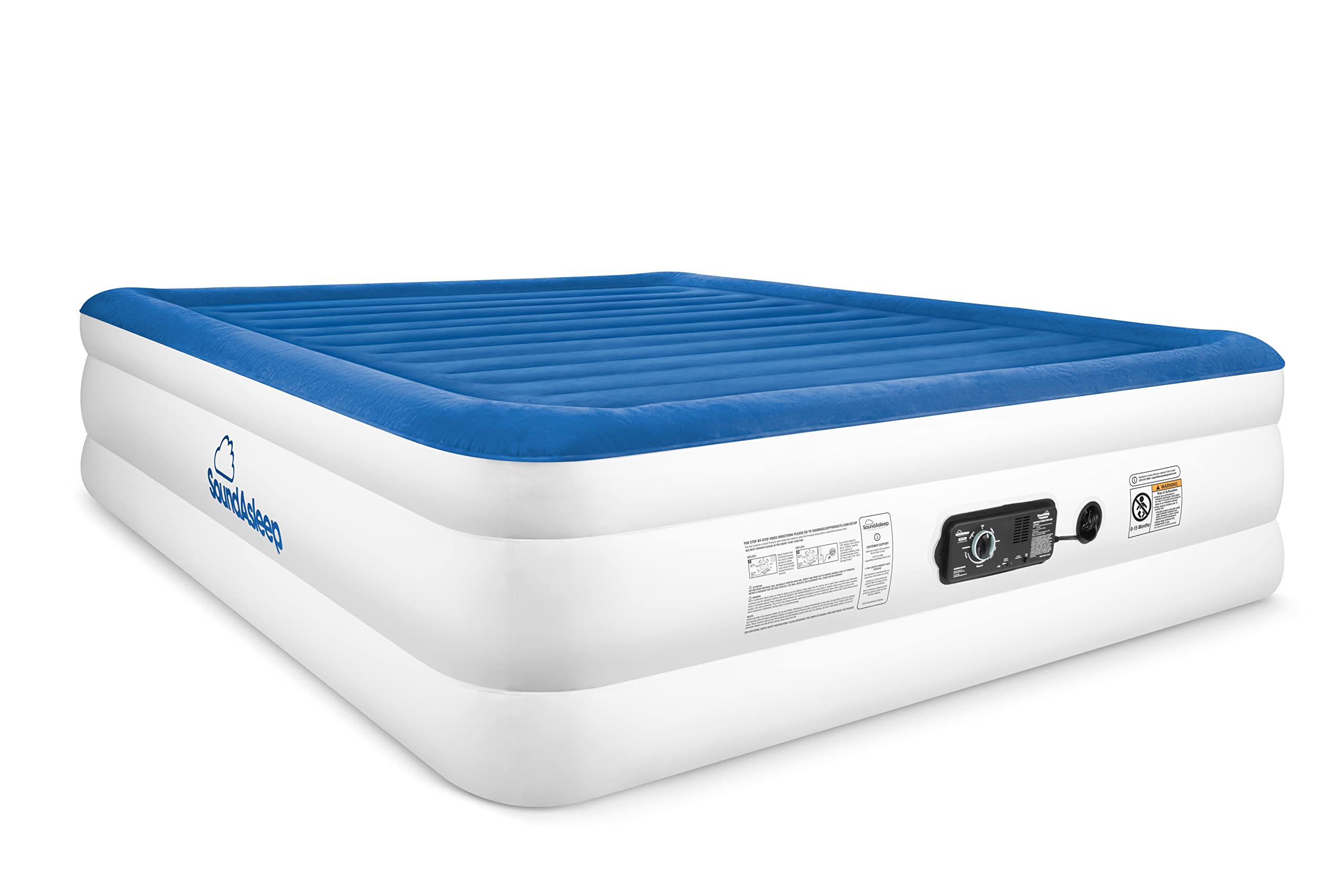 SoundAsleep CloudNine Series Air Mattress with Dual Smart Pump Technology - King Size Inflatable Bed for Home, Camping & Guest Use - Comfortable & Durable by SoundAsleep Products