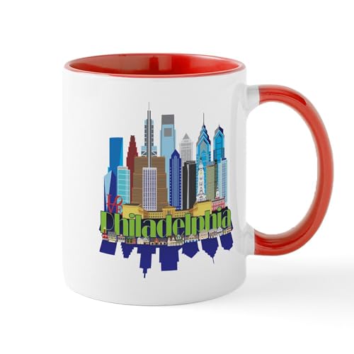 White/Red Inside - Philly New Icon Mugs