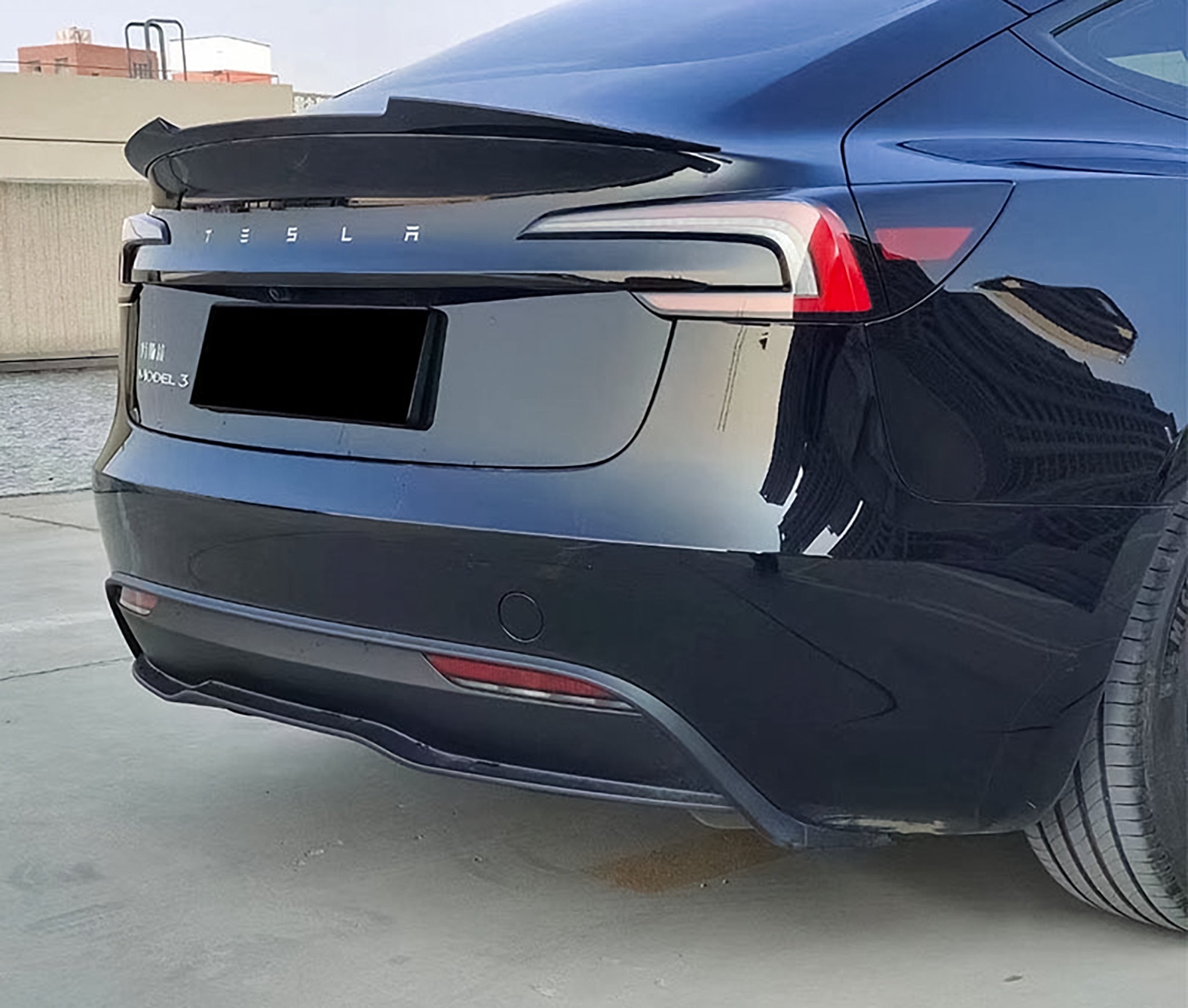 RZ Style Trunk Lip Spoiler for Tesla Model 3 Highland 2024+ - Carbon Fiber Rear Spoiler - Enhance Aerodynamics & Sporty Look - Perfect for Street Racing & Car Shows