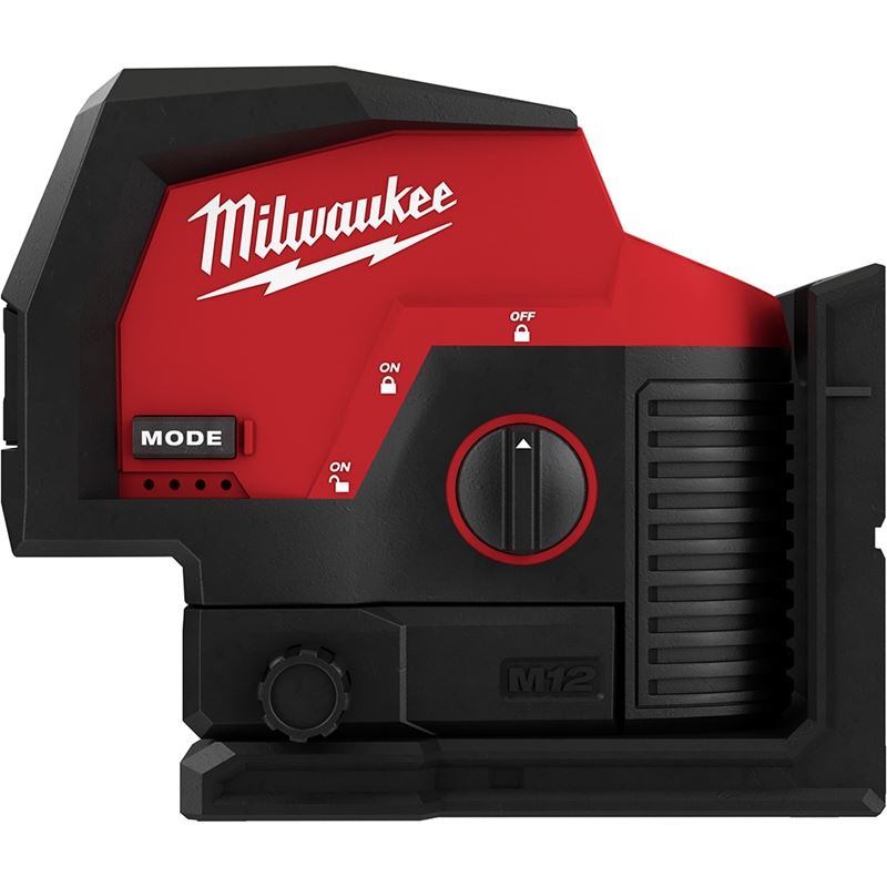 20V M12 12-Volt Lithium-Ion Cordless Cross Line Laser Level with Plumb Points - Green Beam (Tool Only) - Perfect for Construction, Renovation, and DIY Home Projects
