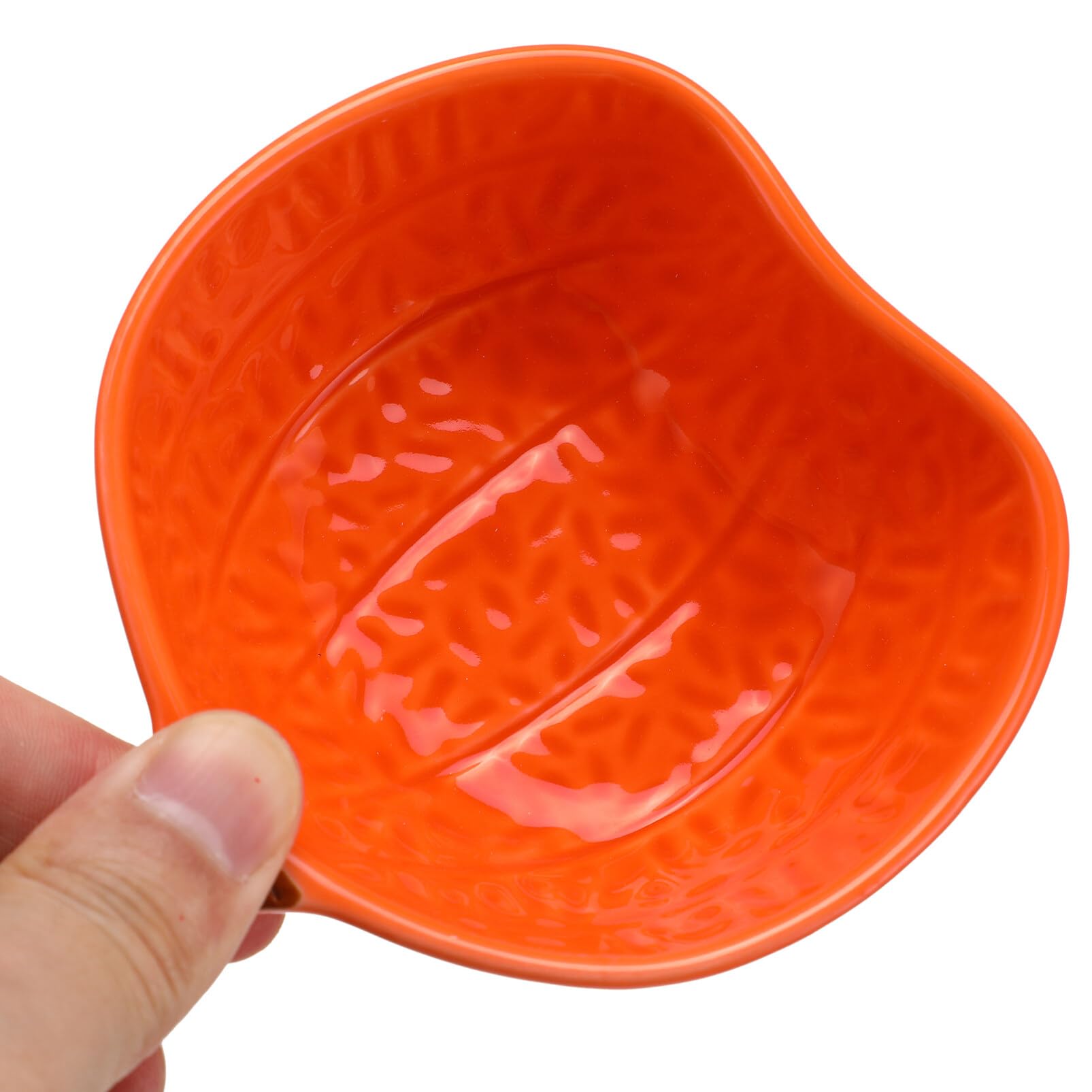 Luxshiny 2-Piece Pumpkin-Shaped Dipping Bowls Set - Small Condiment Dishes for Soy Sauce, Vinegar, and Seasonings - Perfect for Halloween Parties, Sushi, Dumplings, and Asian Cuisine