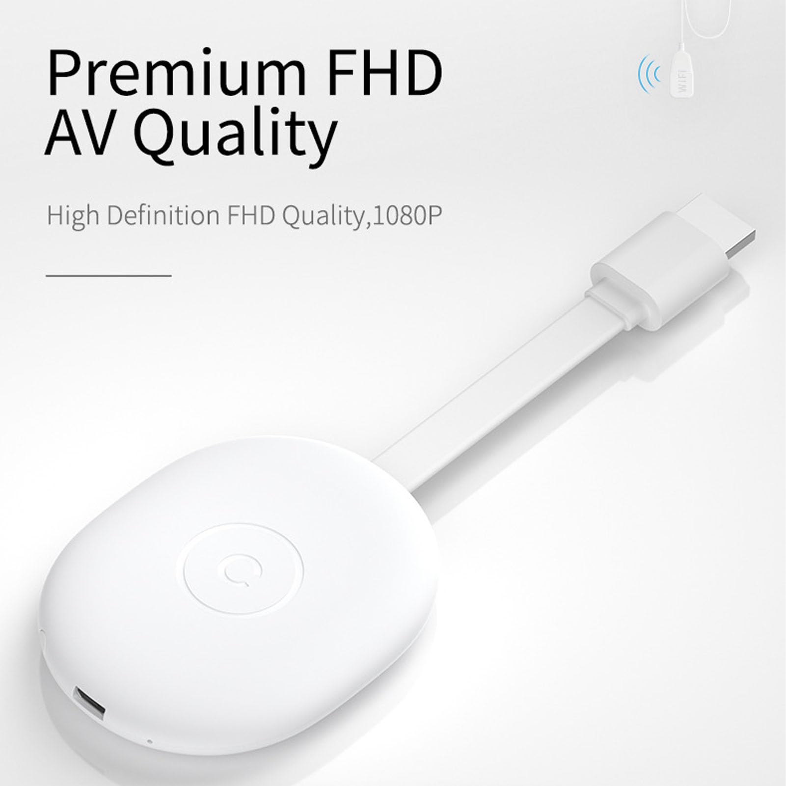 4K Wireless HDMI Display Adapter - Plug & Play Screen Mirroring for iPhone, Android, Smart TV & Projector | No App Needed | Perfect for Home Theater, Office Presentations & Gaming