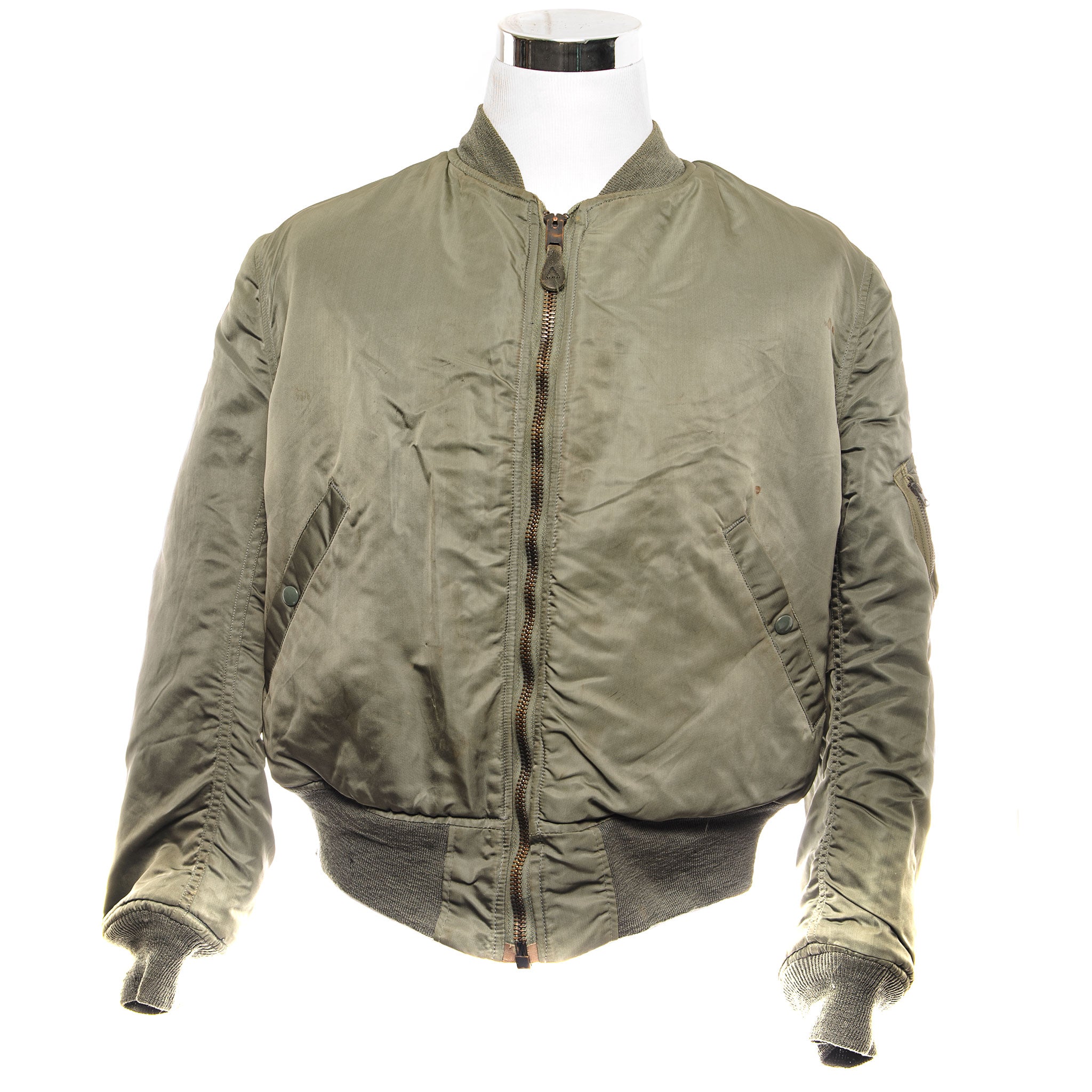 Vintage USAF US Air Force MA-1 Flight Jacket - 80's Bomber Jacket, Size Large - Perfect for Military Enthusiasts & Retro Fashion