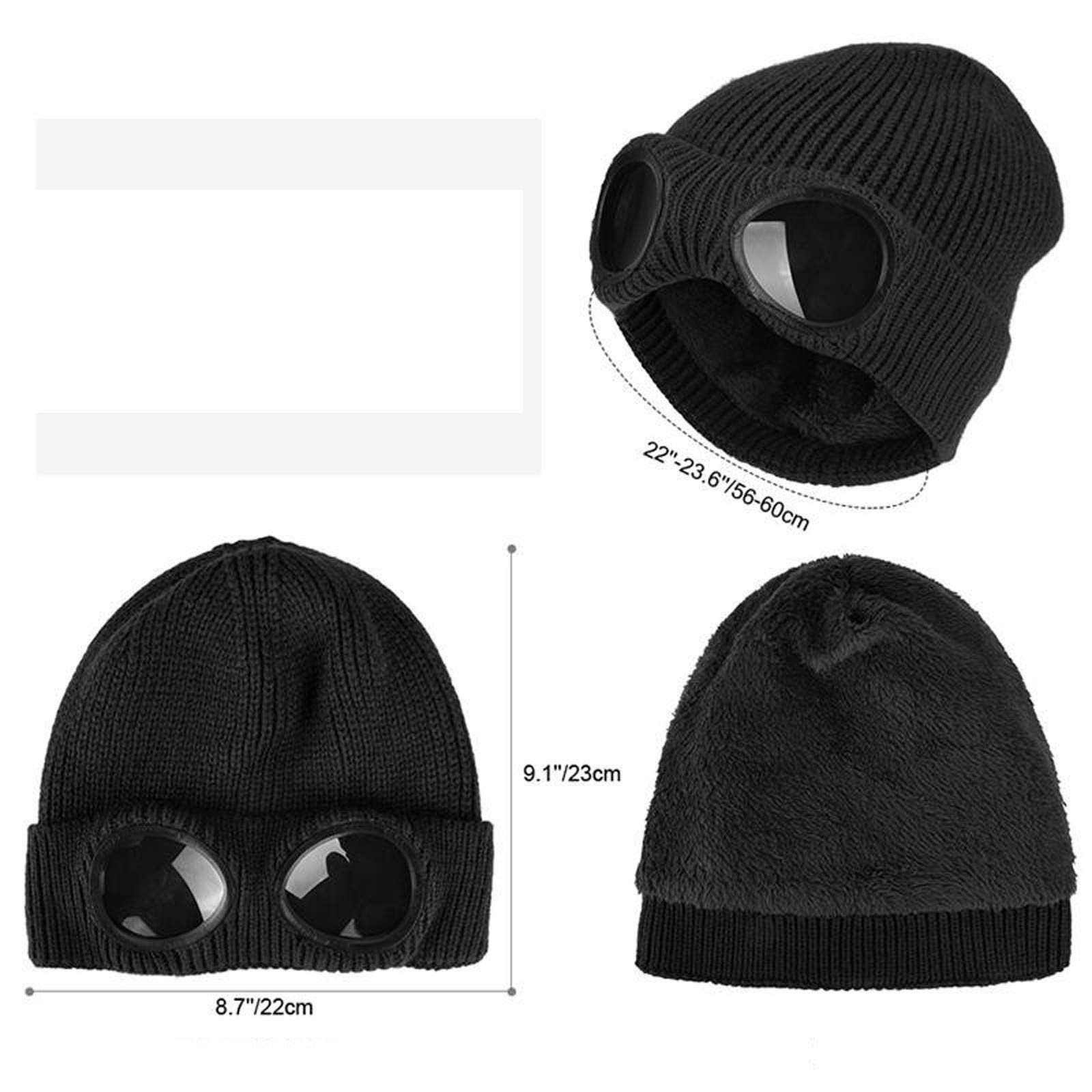 Unisex Winter Beanie Hat - Oversized Cozy Chunky Cable Knit Skull Cap for Men & Women - Perfect for Skiing, Snowboarding & Cold Weather Activities