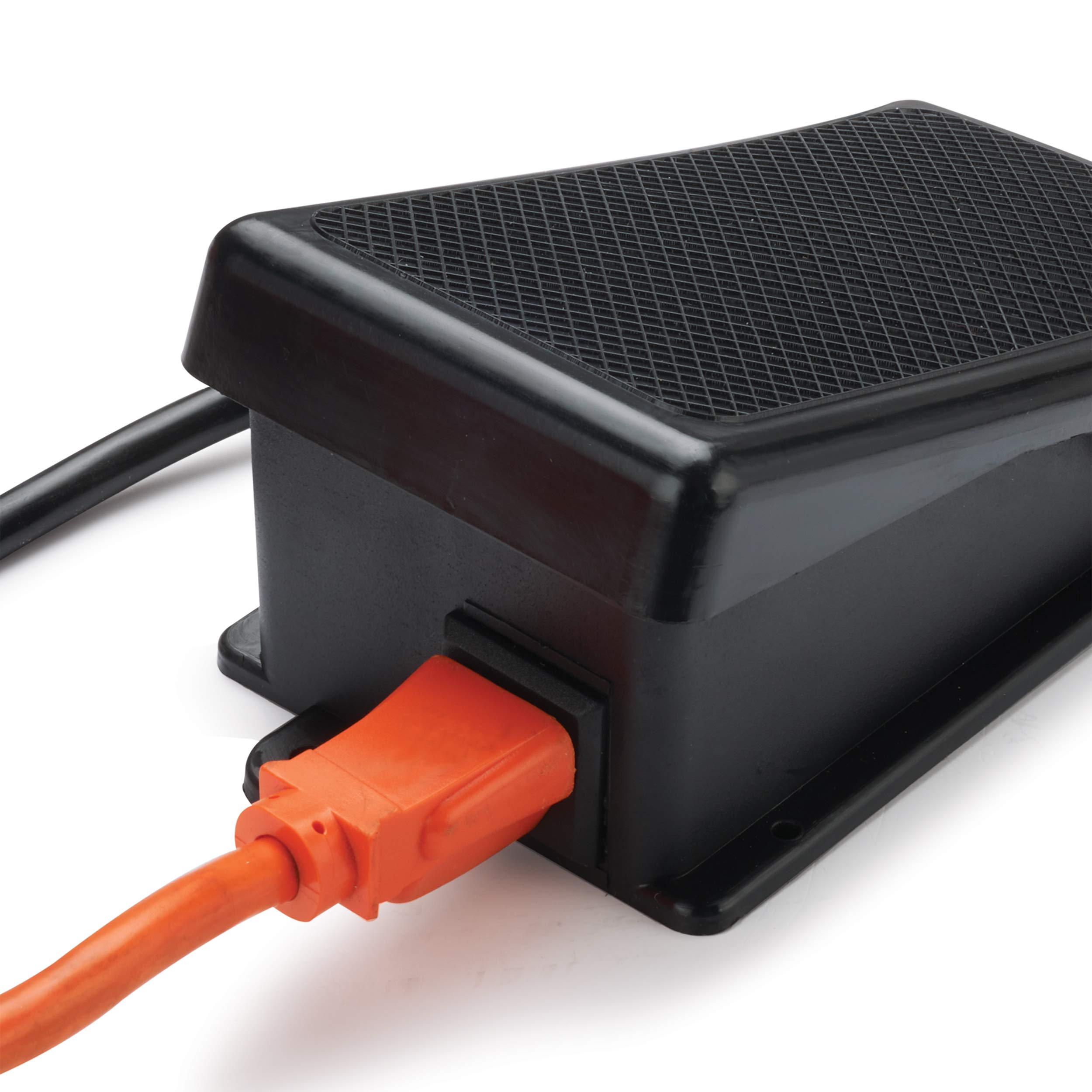 WOODRIVER Foot Switch On/Off - Heavy Duty Foot Pedal Control for Sewing Machines, Medical Equipment & Industrial Machinery - Hands-Free Operation for Enhanced Productivity